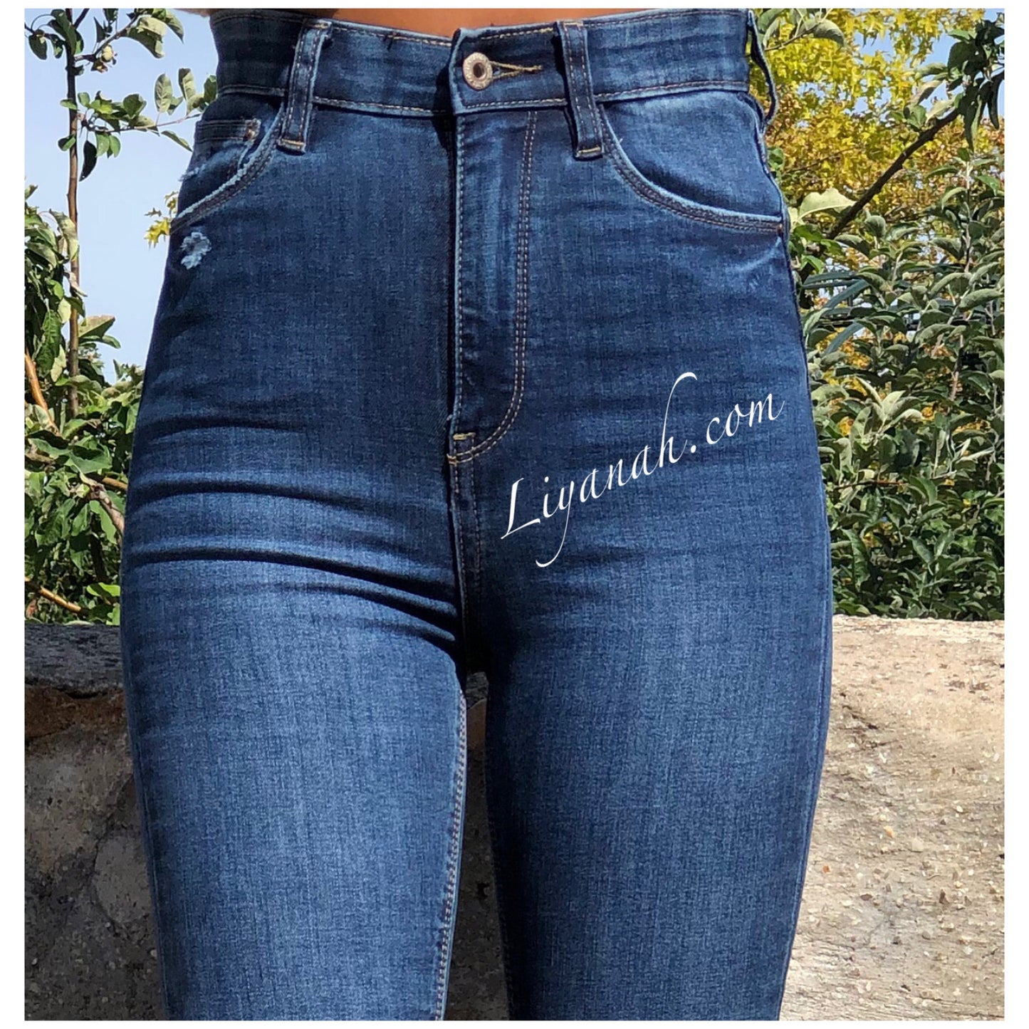 Jean Skinny Modèle KARELA DARK BLUE TAILLE HAUTE