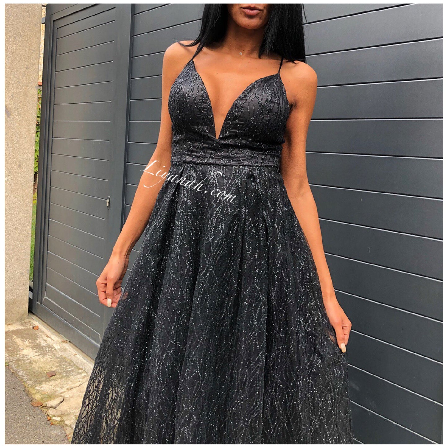 ROBE DE SOIRÉE MODÈLE ARAYA NOIR