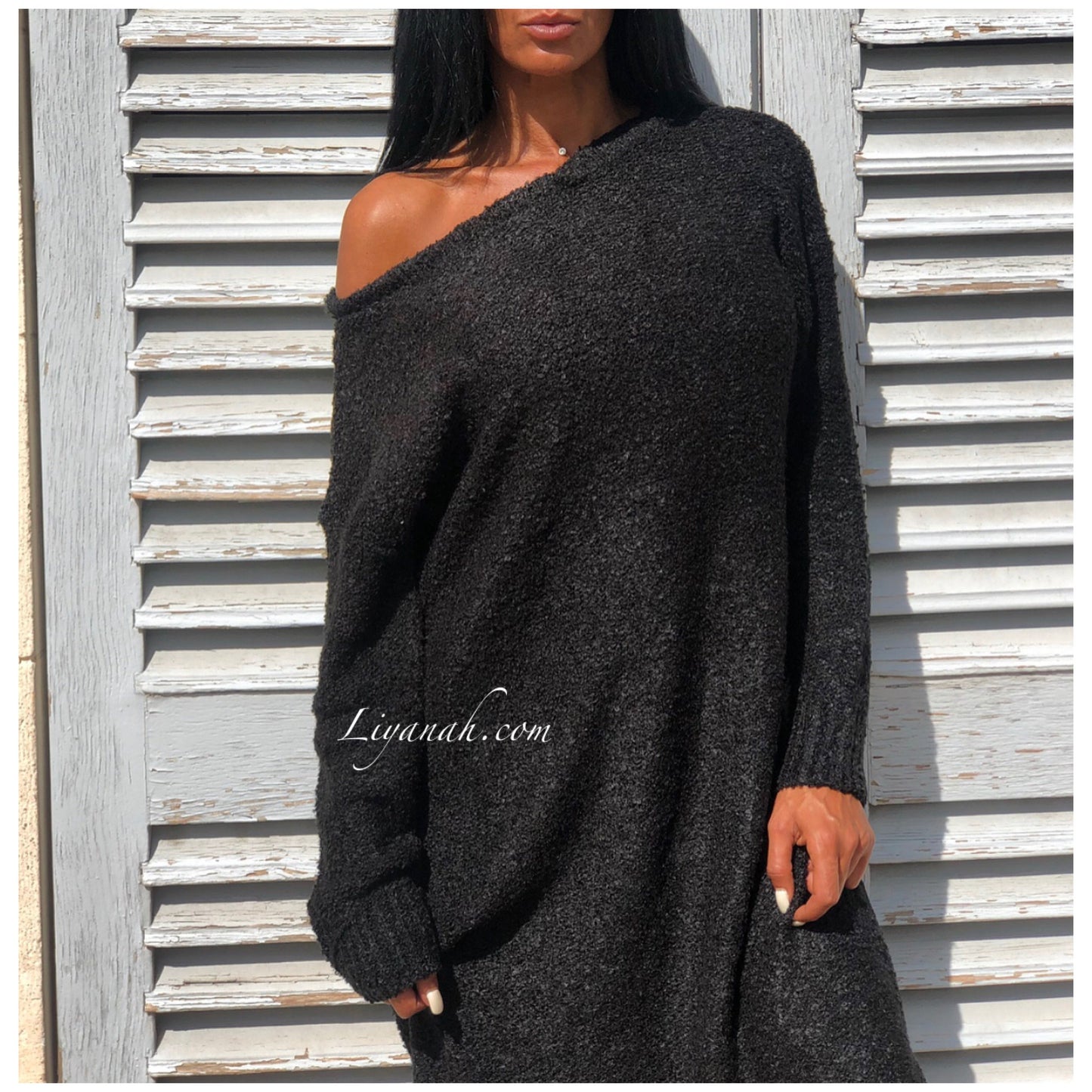 ROBE PULL Longue Modèle RAYALE NOIR