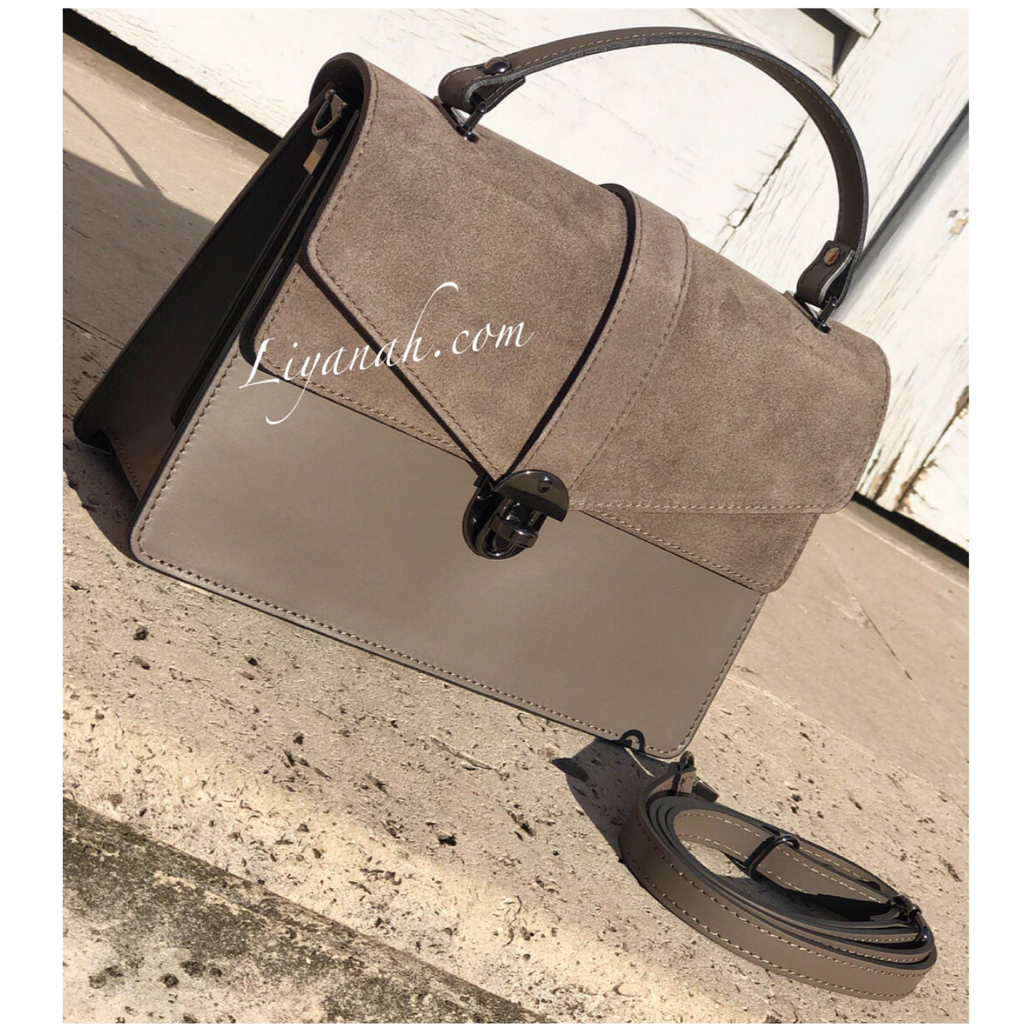 Sac Cuir Modèle LAYARA TAUPE