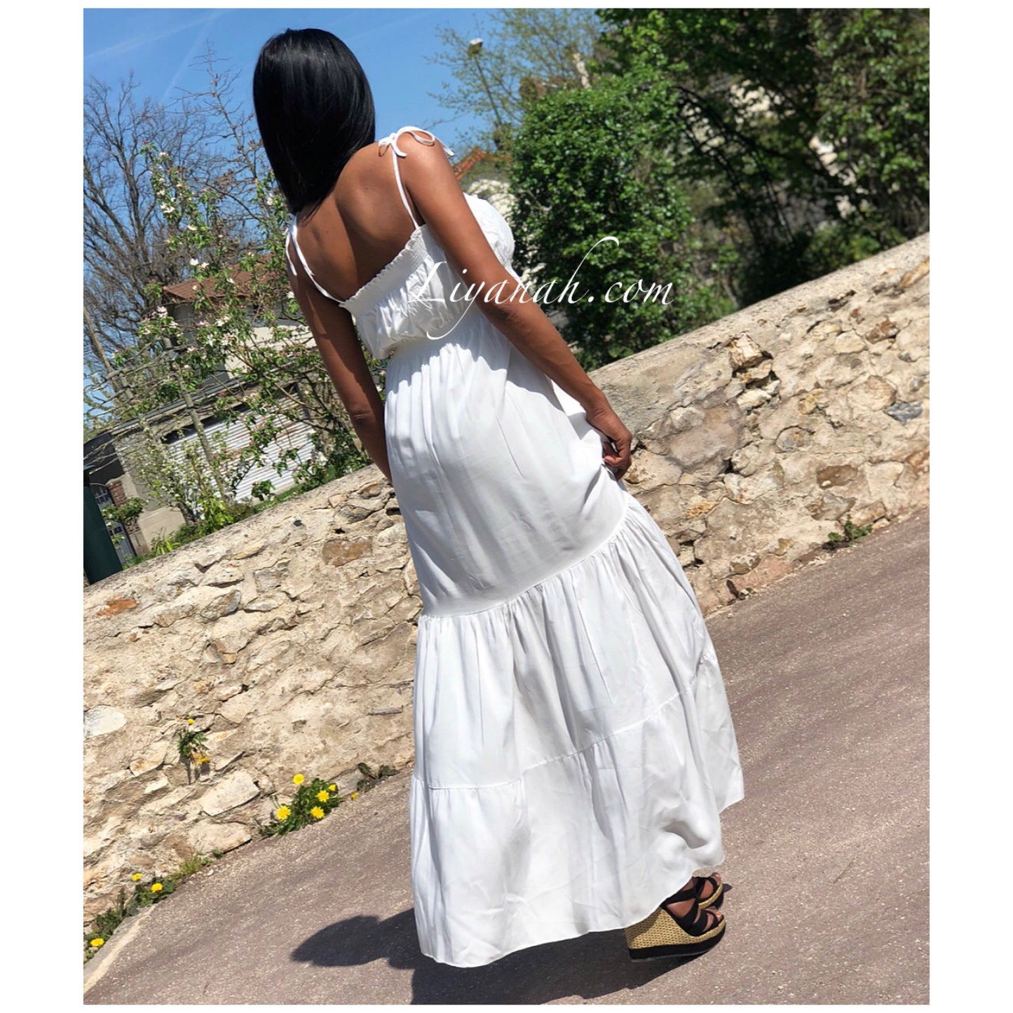 Robe Longue Modèle ESMA Blanc