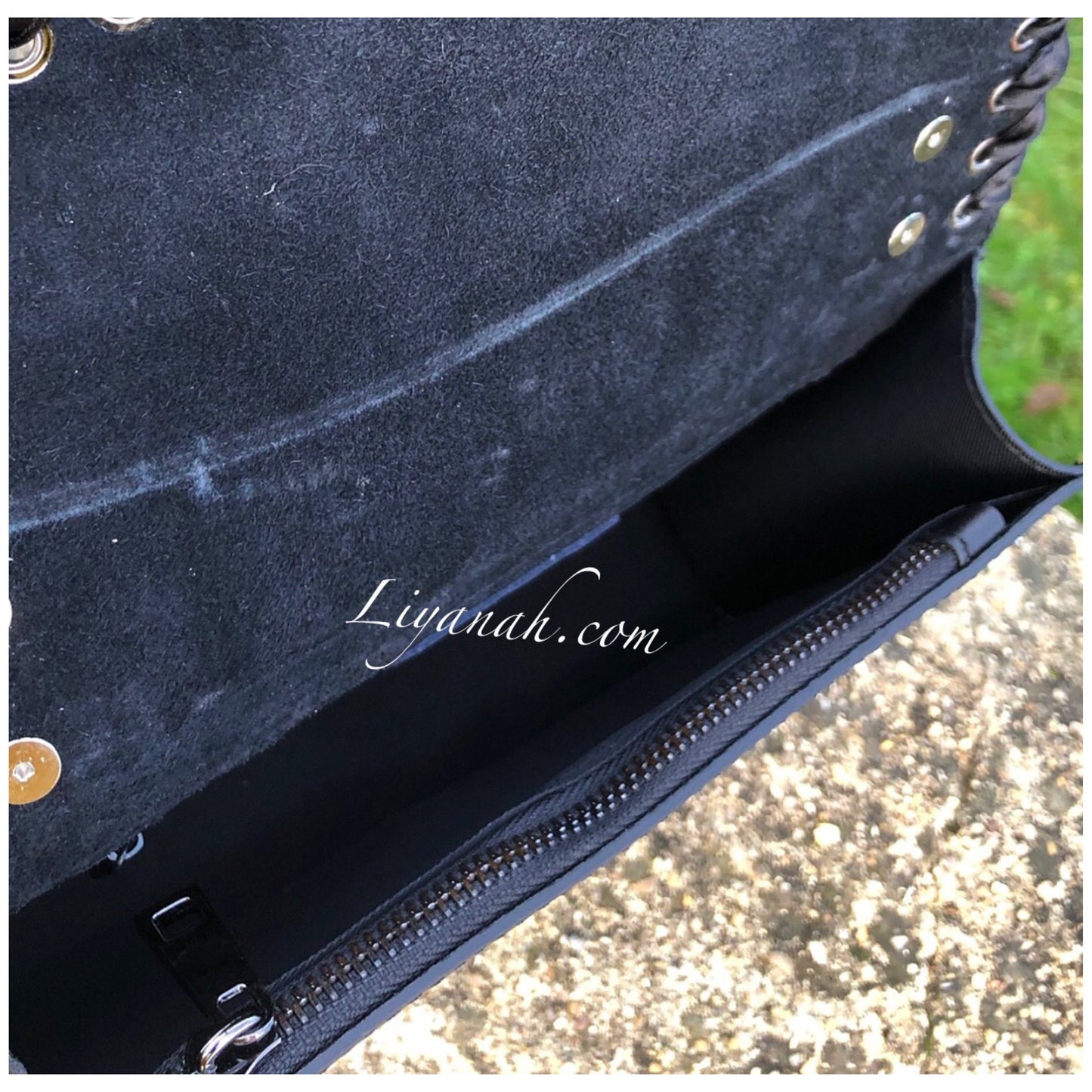 Sac Cuir Modèle LEYARA NOIR PERLES