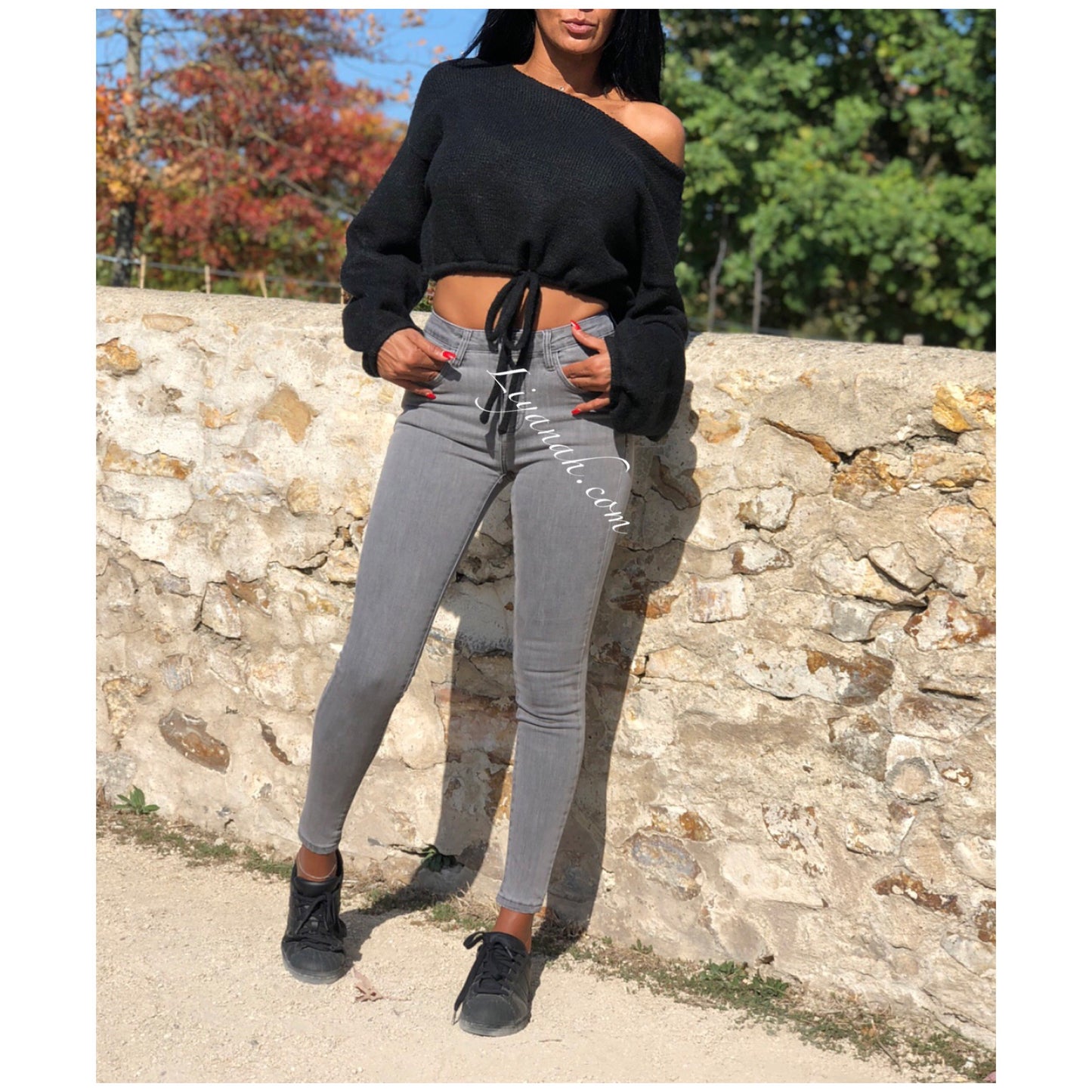 Jean Skinny Modèle KAYALA GRIS CLAIR TAILLE MI-HAUTE