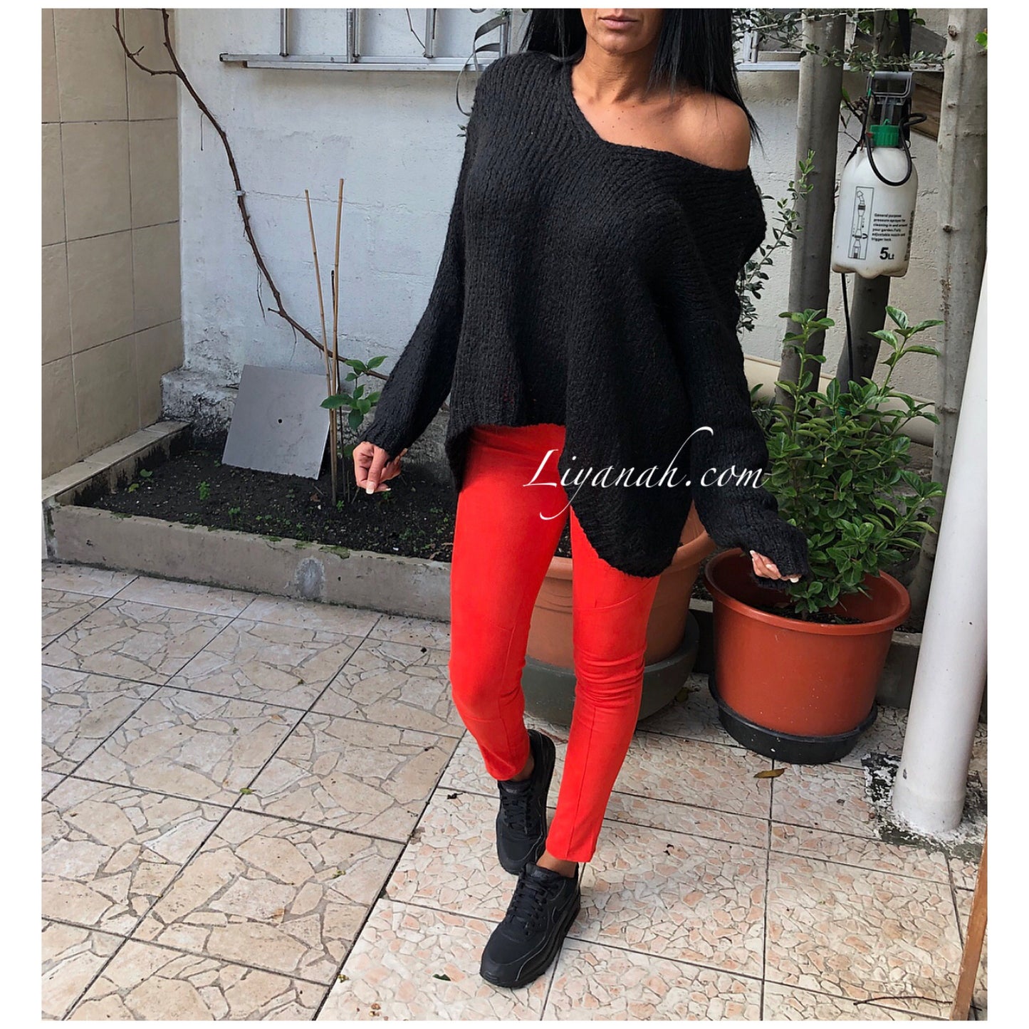 Legging suédine AELY Orange