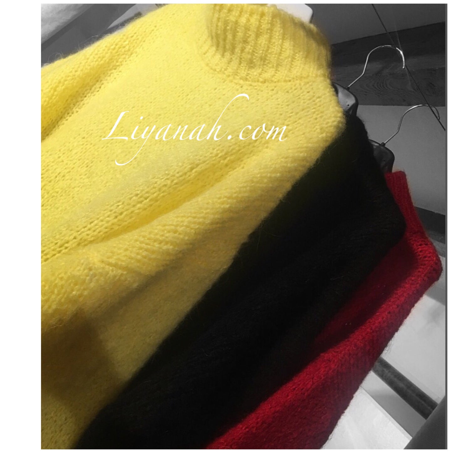 PULL Modèle LILY ROUGE, NOIR OU JAUNE