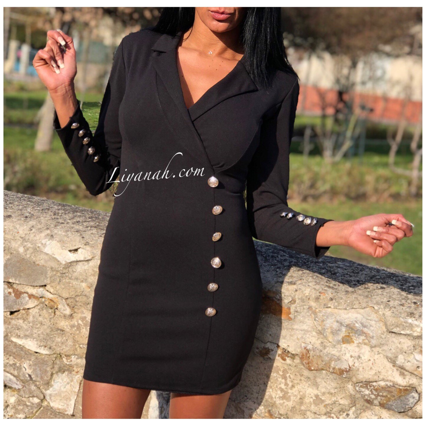 Robe Courte Modèle NIYANA NOIR