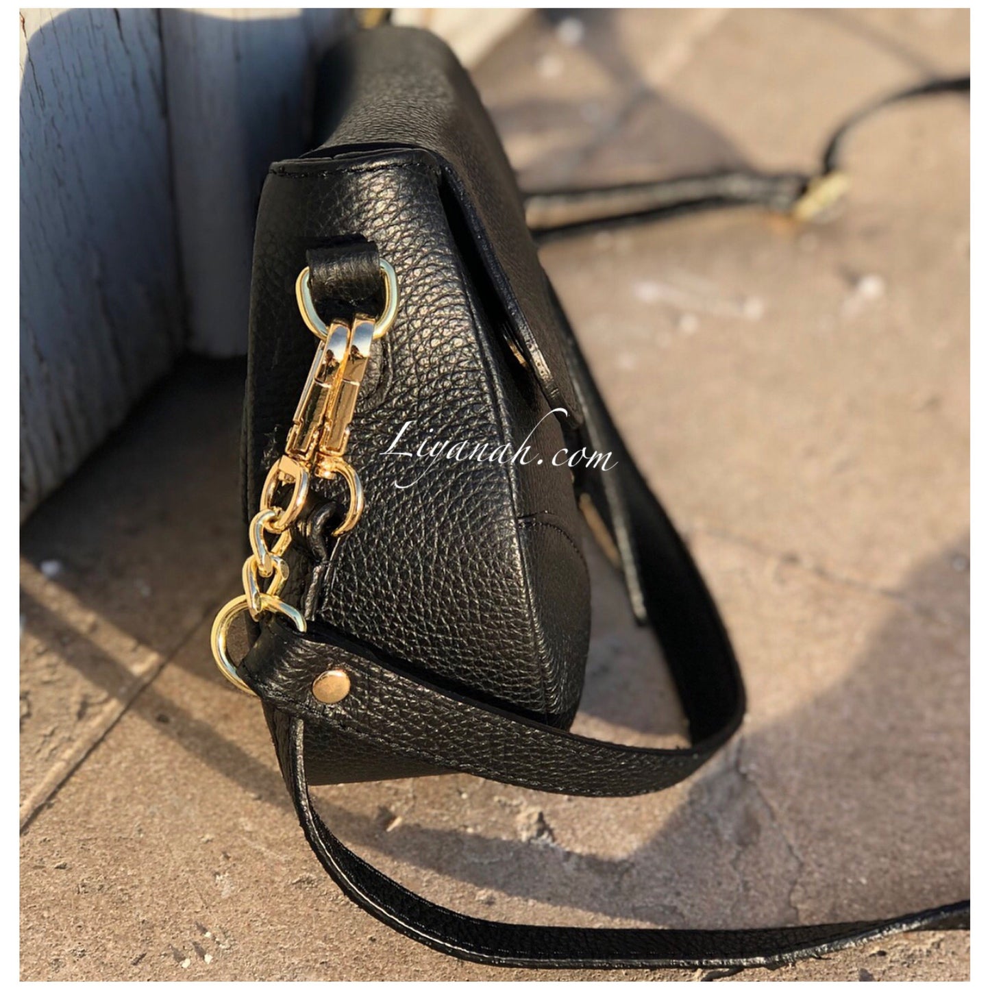 Sac Cuir PETIT Modèle SHEORA NOIR