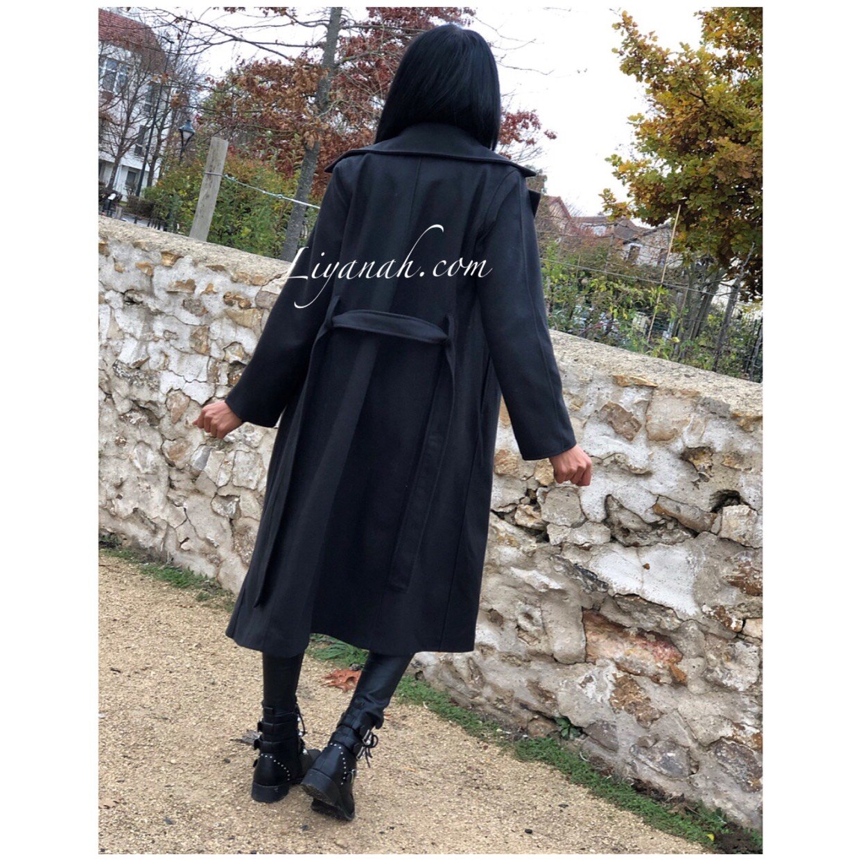 TRENCH Modèle MAXYA NOIR