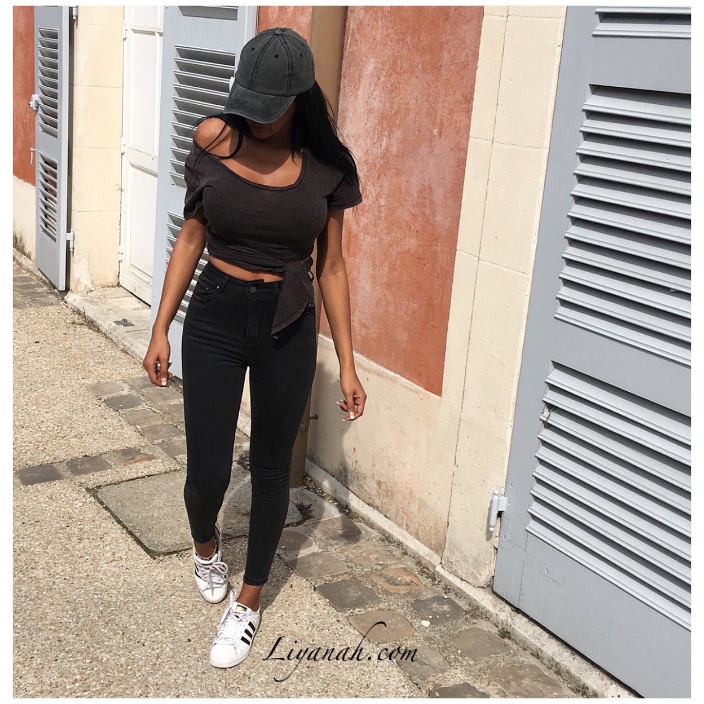 Jean Skinny Modèle RAYANA NOIR TAILLE HAUTE