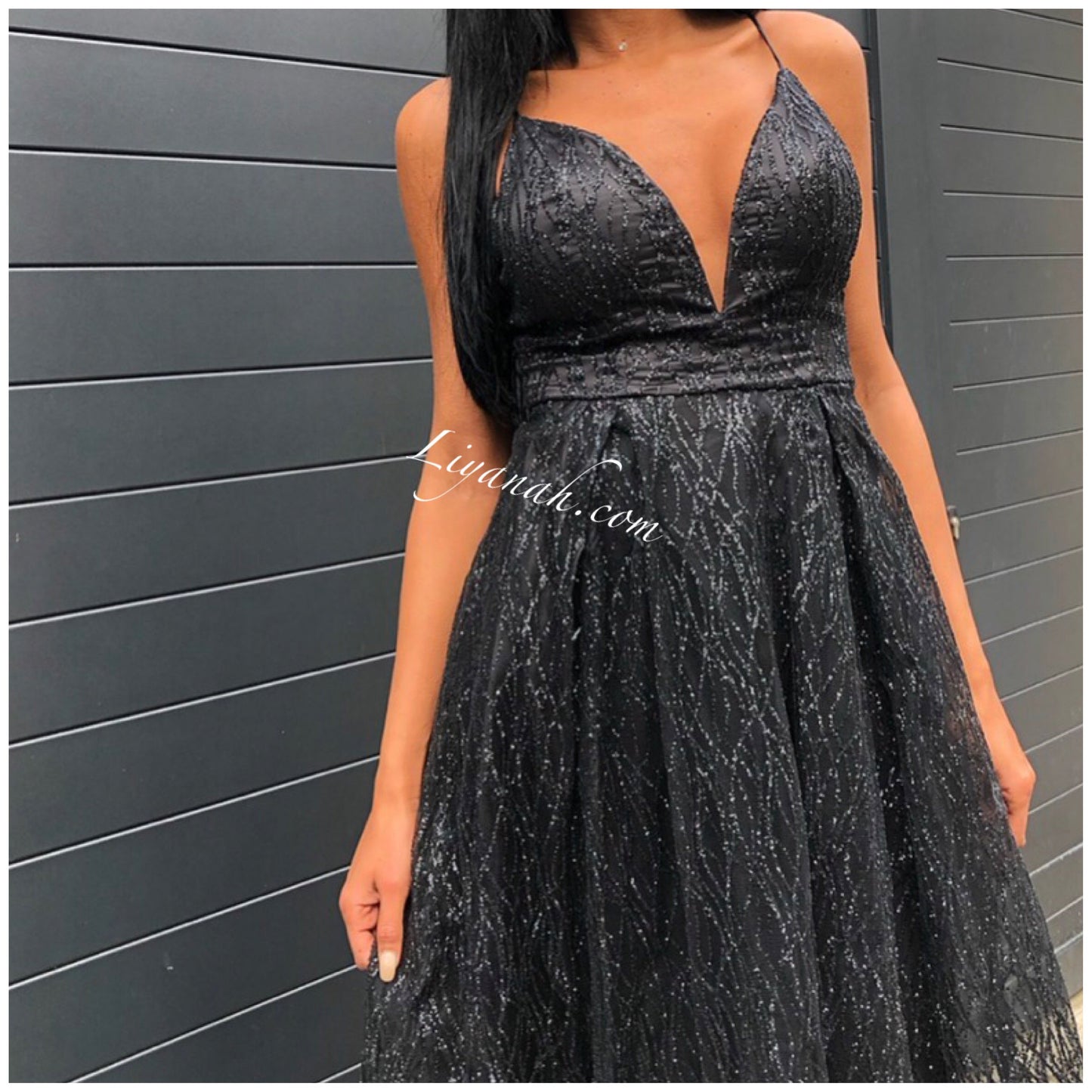 ROBE DE SOIRÉE MODÈLE ARAYA NOIR