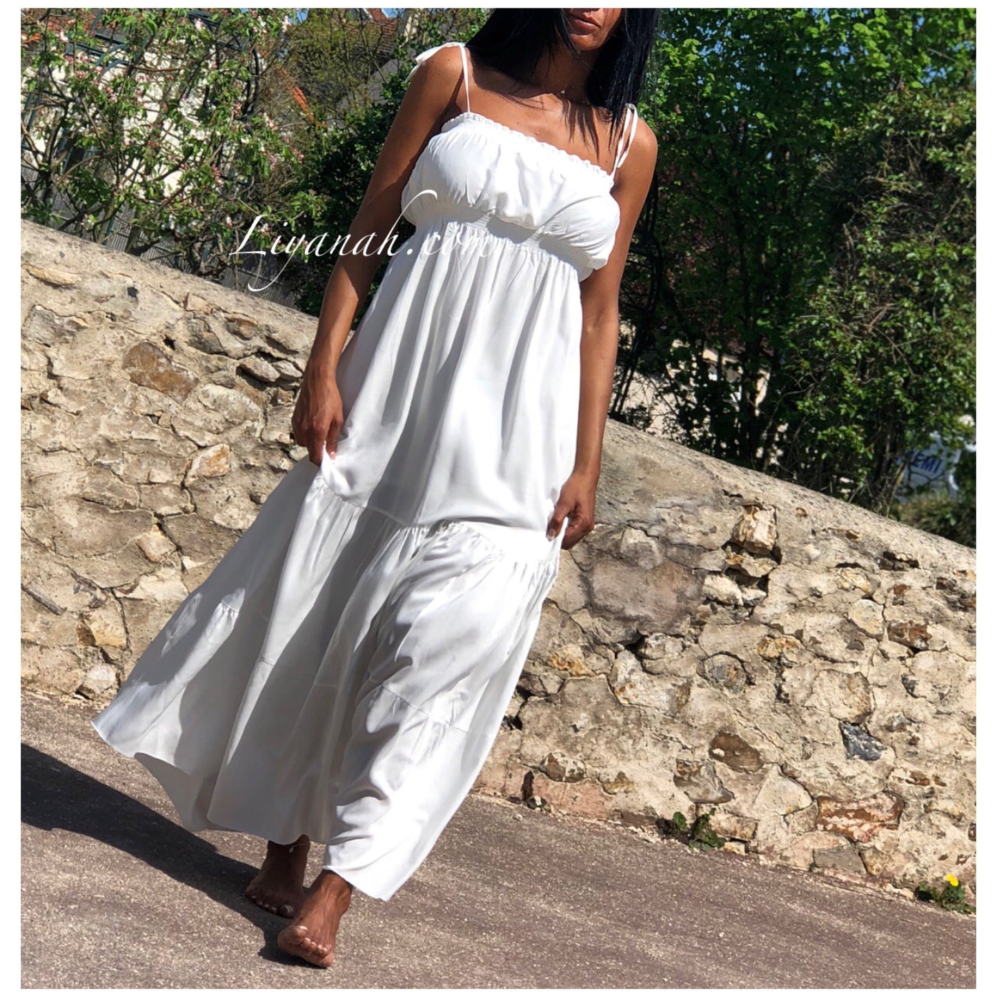 Robe Longue Modèle ESMA Blanc