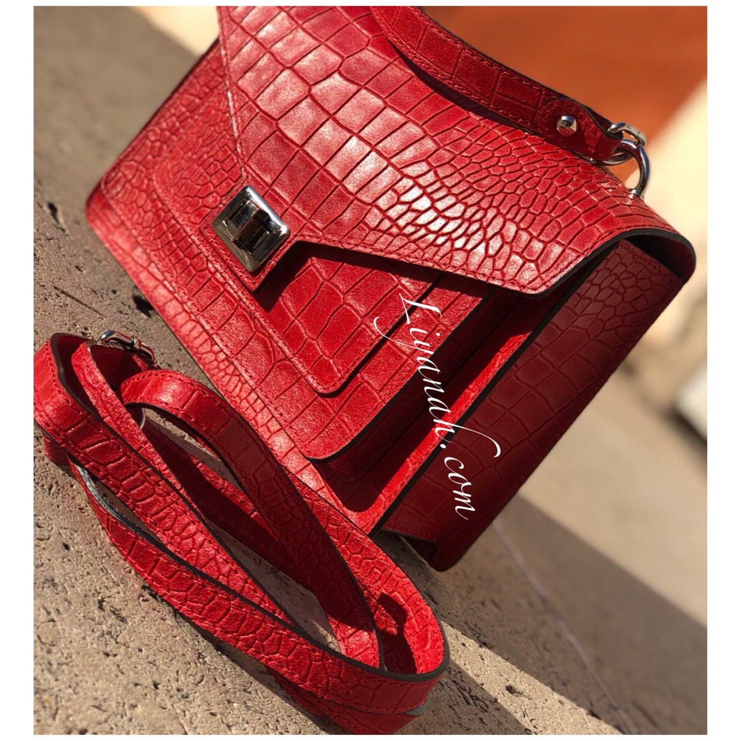 Sac Cuir PETIT Modèle EVYA ROUGE