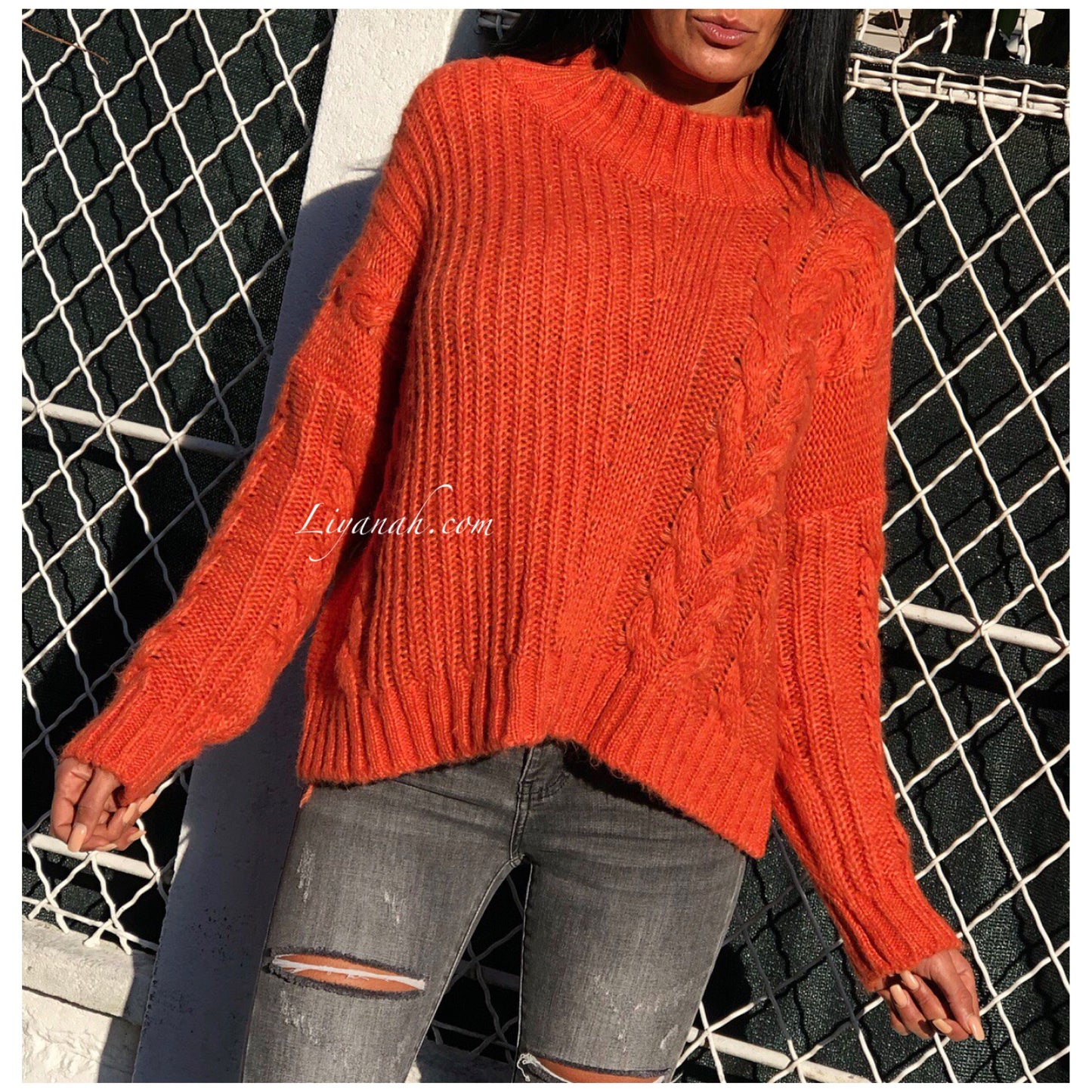 PULL Modèle SYLARYA ORANGE