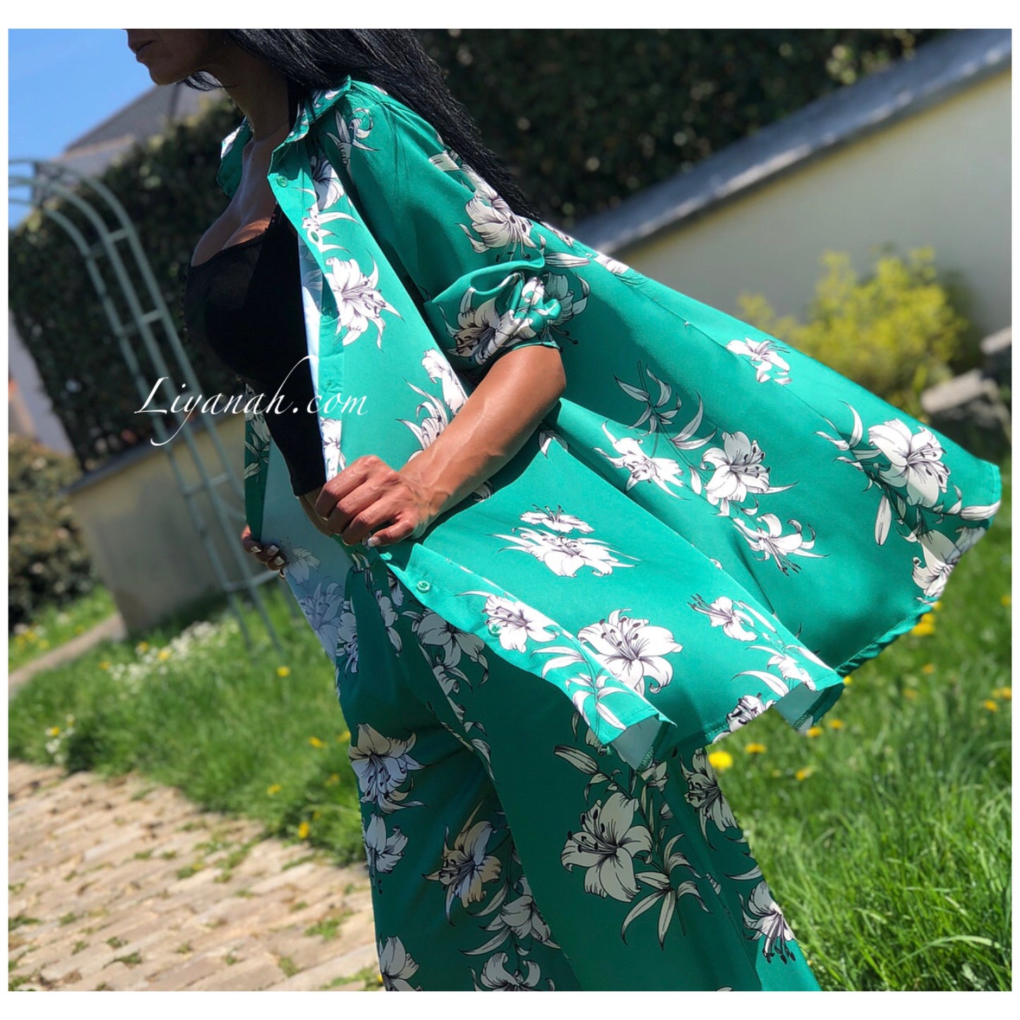 Ensemble Modèle ZYAKA Chemise + Pantalon Vert