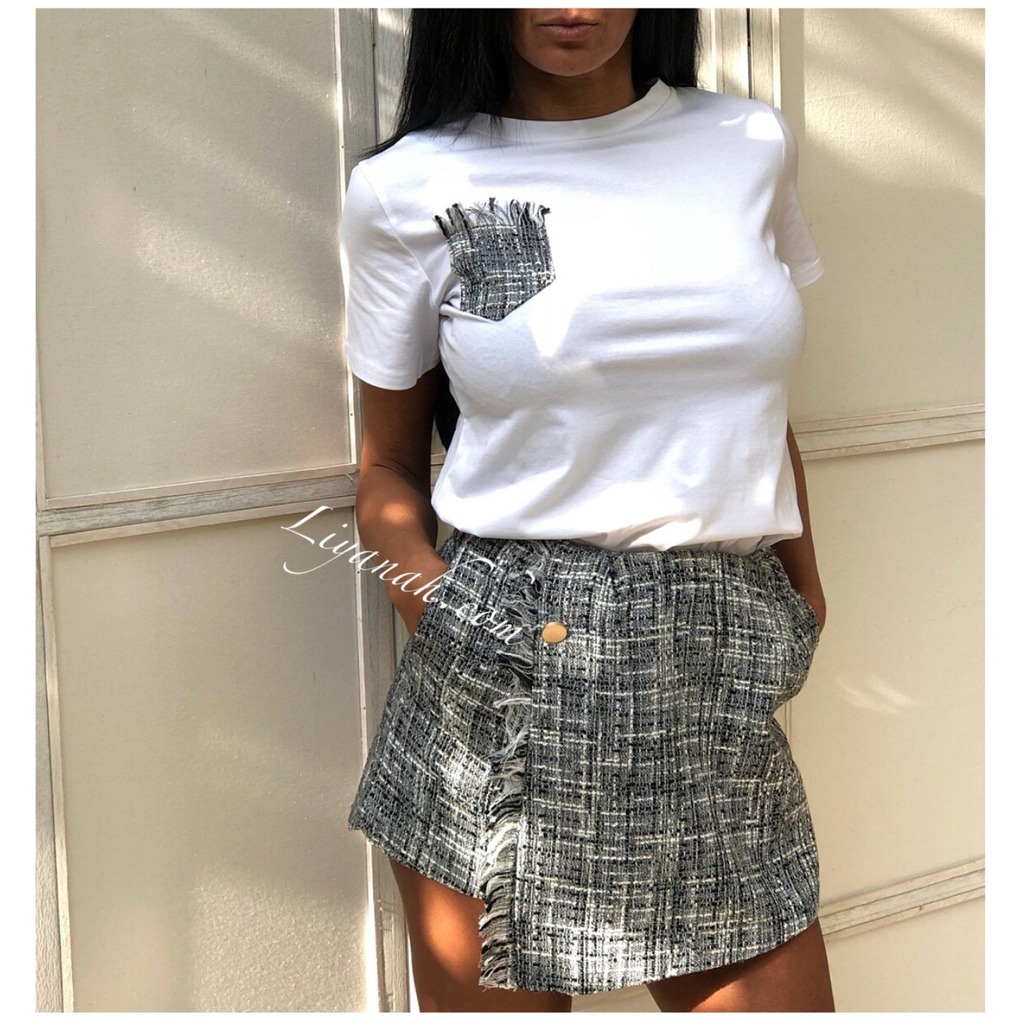 Ensemble T-shirt et Jupe Short Modèle SAKYLA