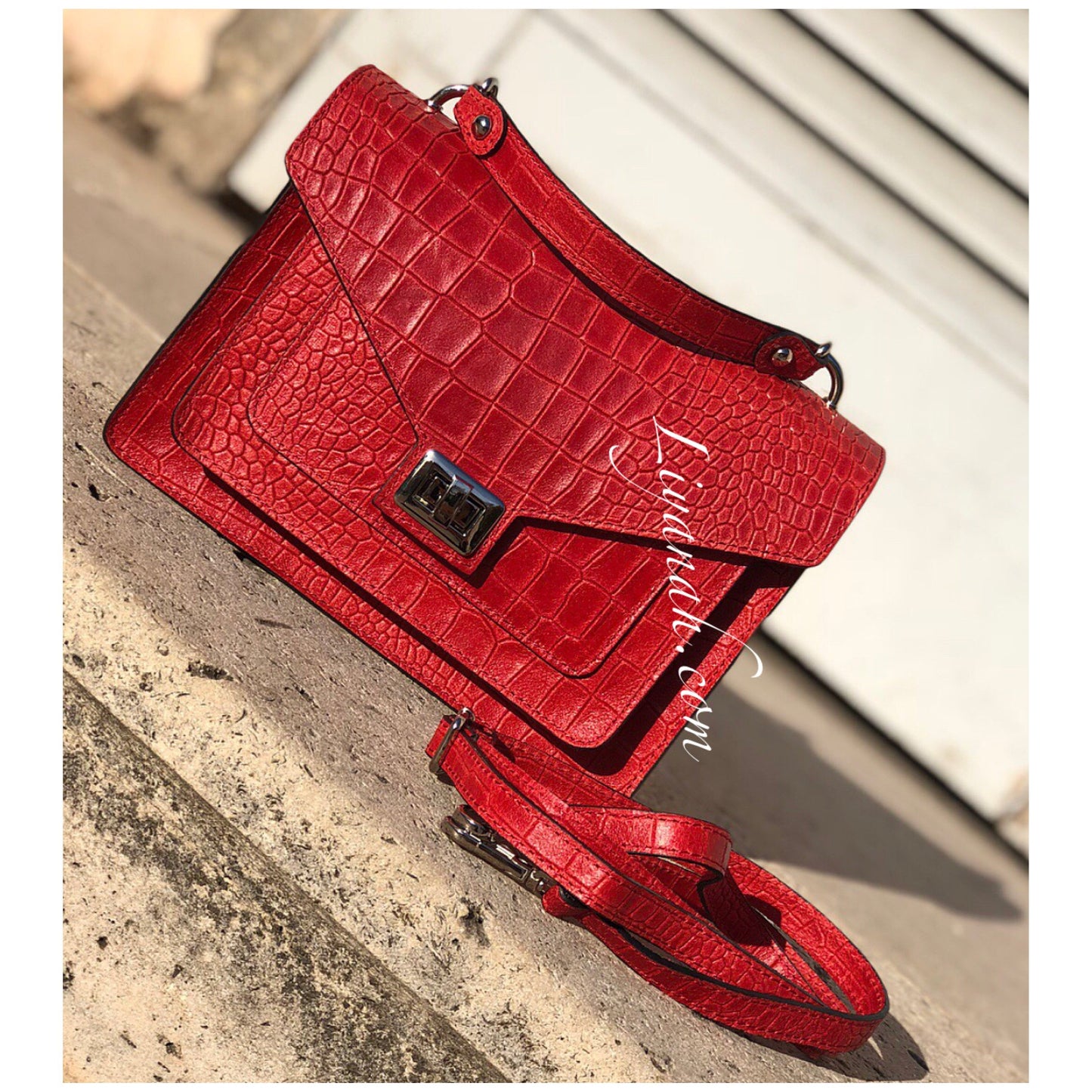 Sac Cuir PETIT Modèle EVYA ROUGE