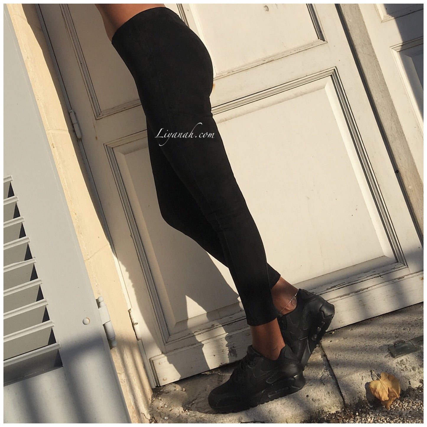 Legging suédine AELY Noir