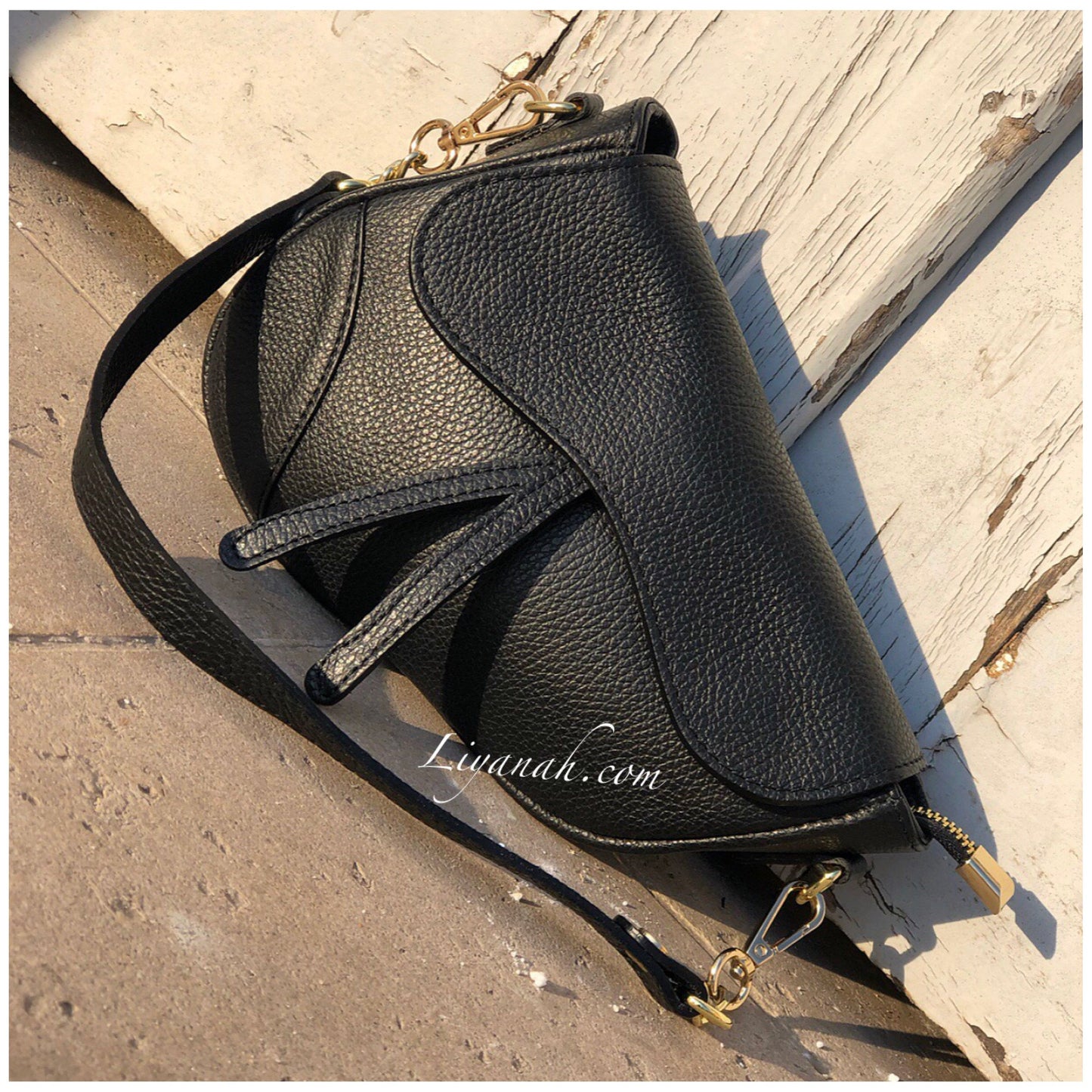 Sac Cuir PETIT Modèle SHEORA NOIR