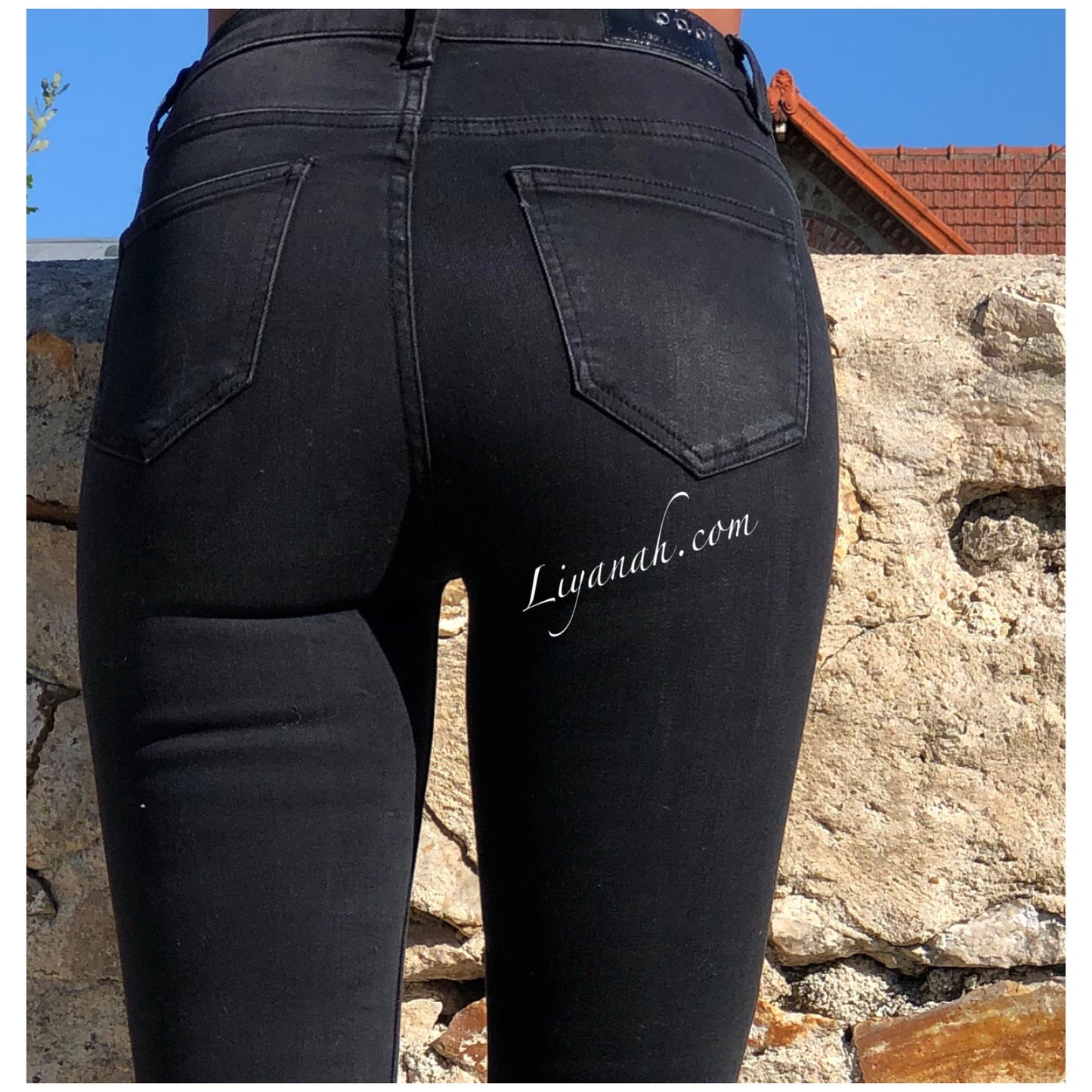 Jean Skinny Modèle KAYALA NOIR TAILLE MI-HAUTE