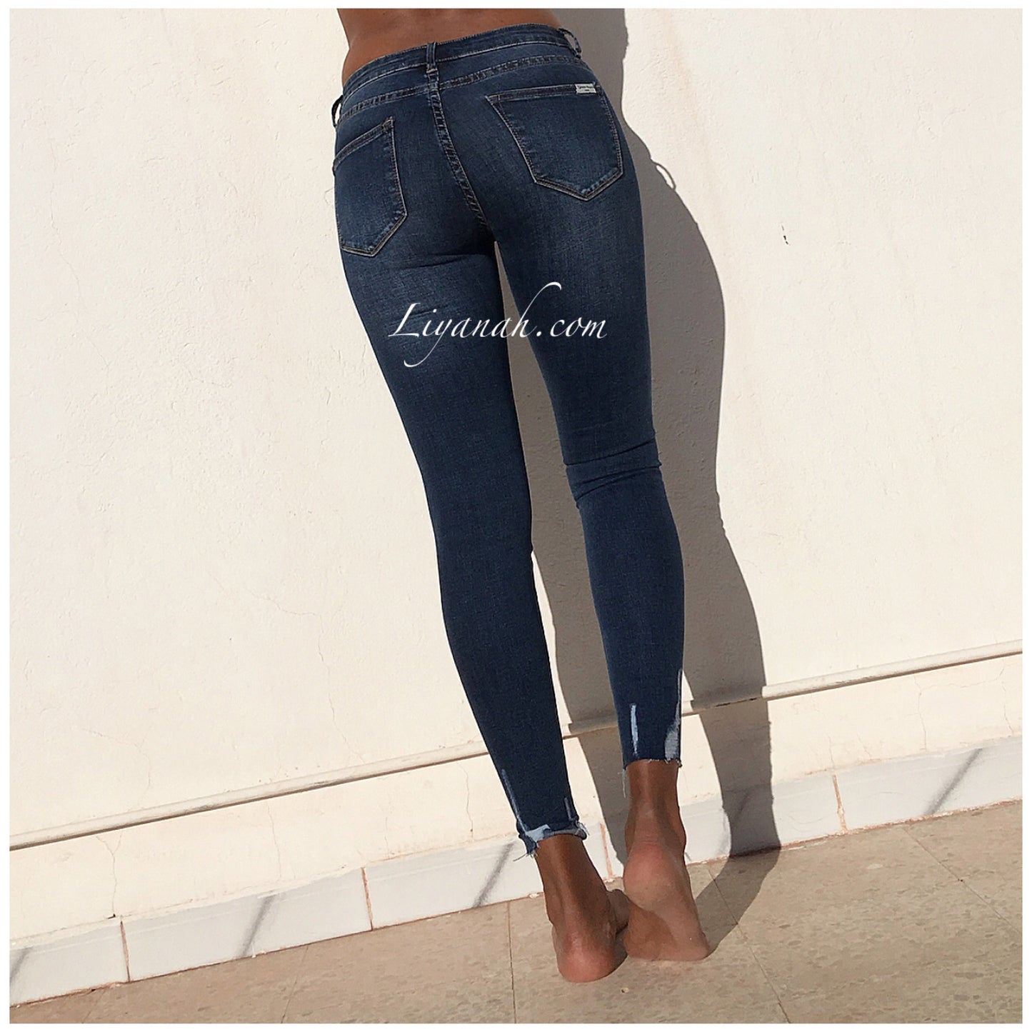 Jean Skinny Modèle KARIA BLUE Taille Basse