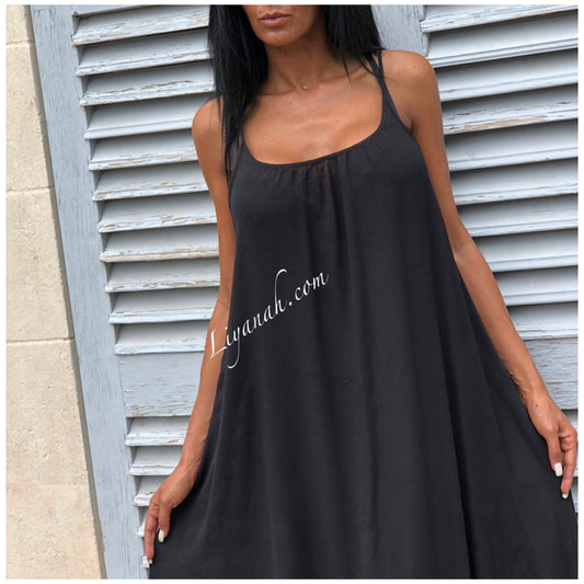 ROBE Longue Modèle BAKA Noir