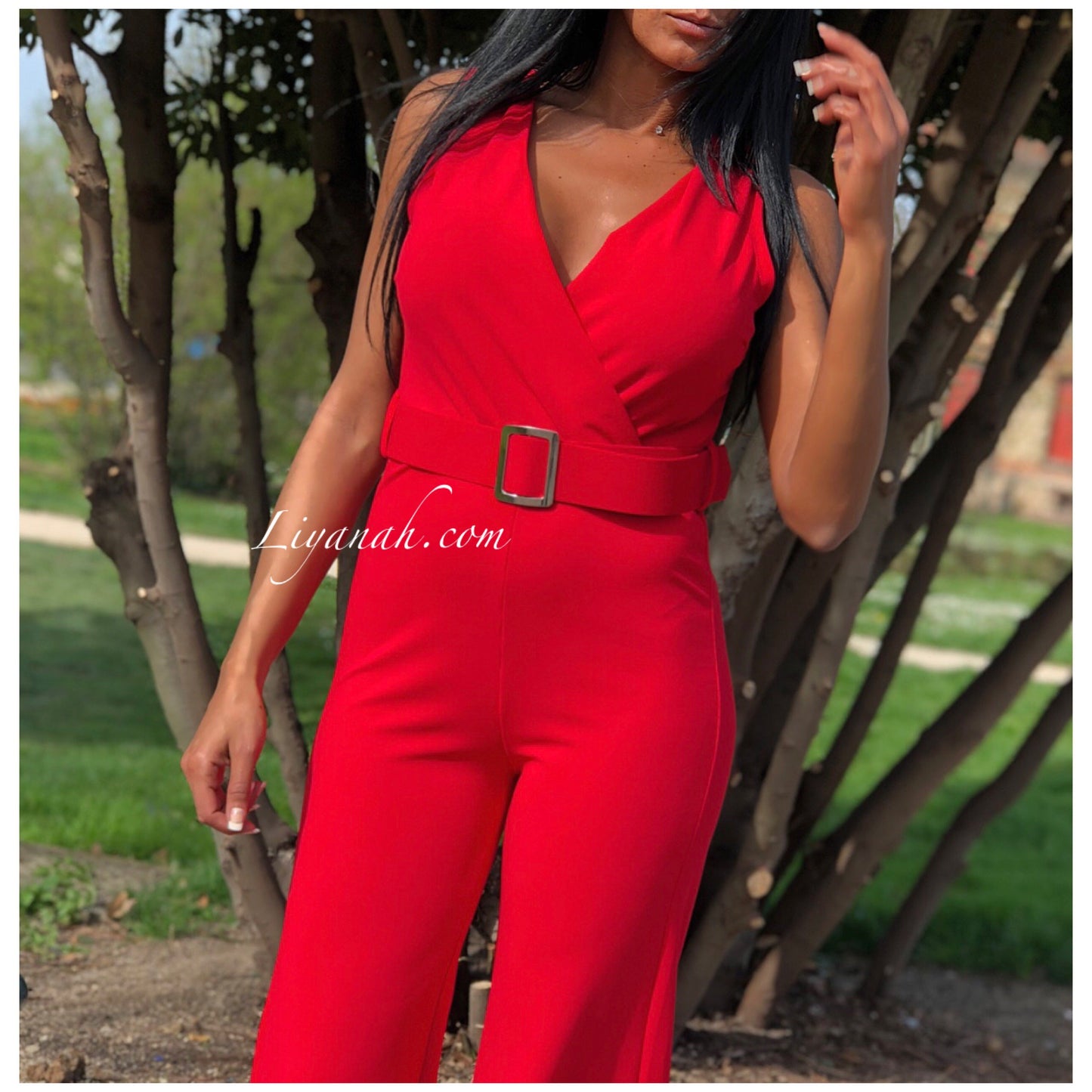 Combi best sale pantalon rouge