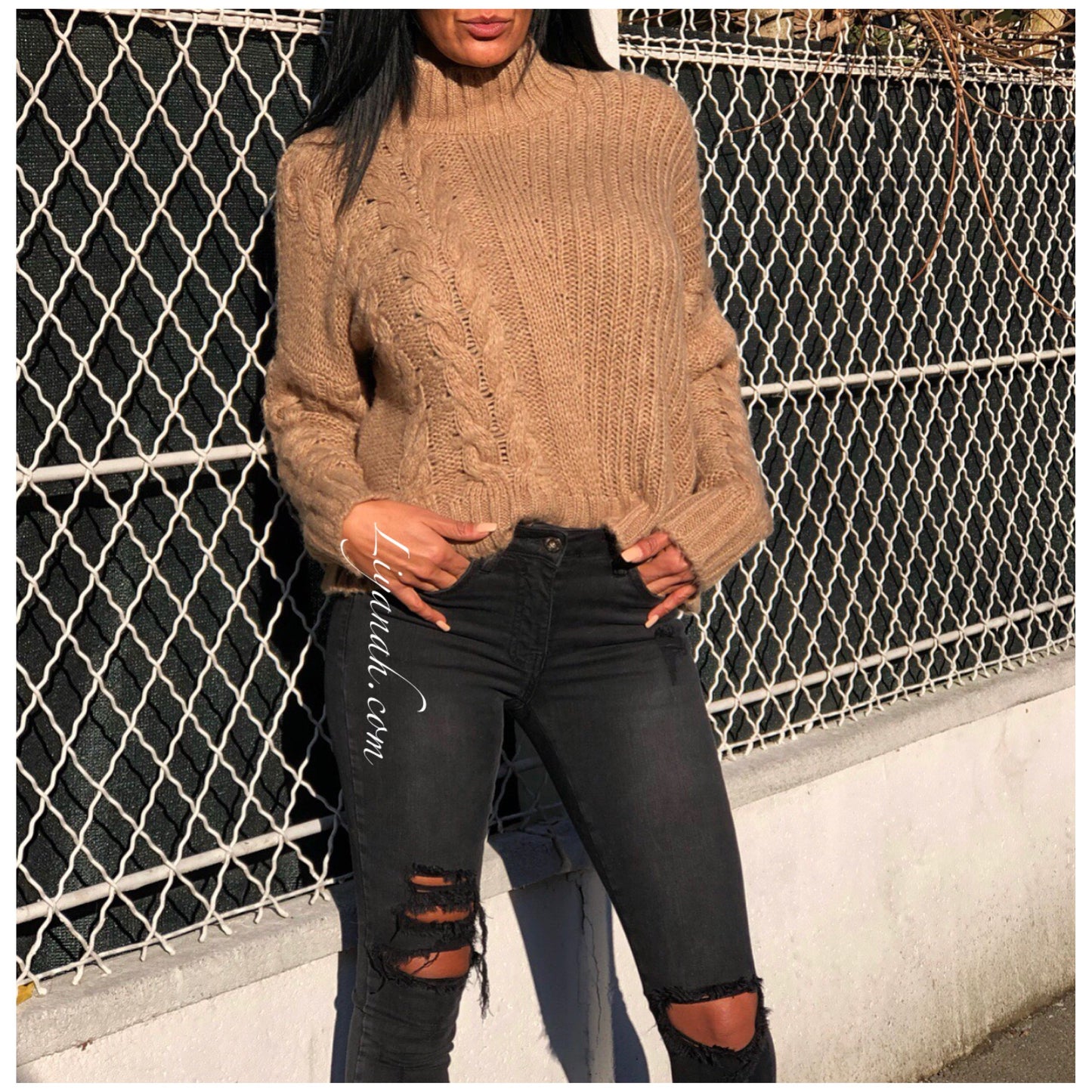 PULL Modèle SYLARYA TAUPE