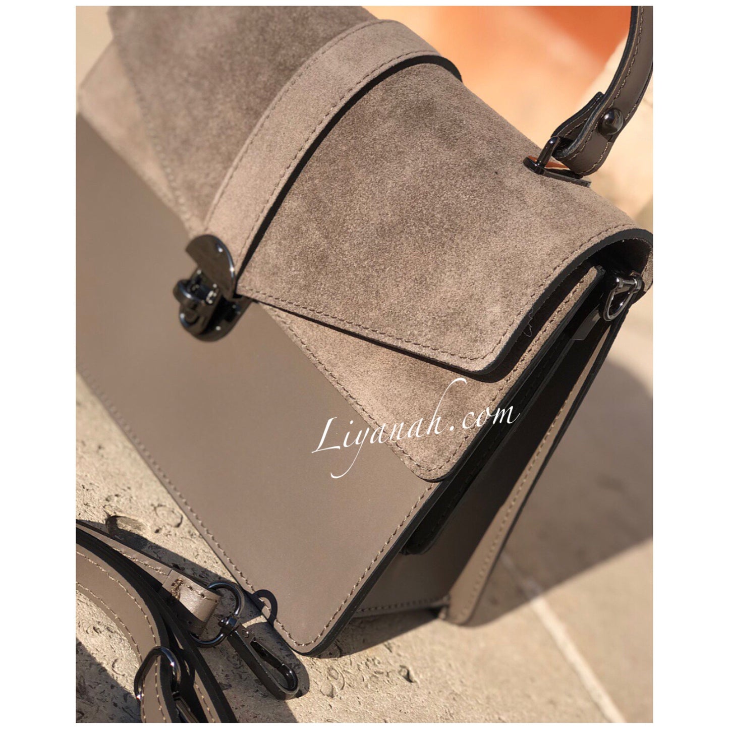 Sac Cuir Modèle LAYARA TAUPE