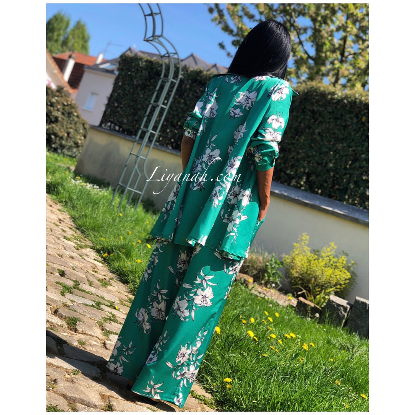 Ensemble Modèle ZYAKA Chemise + Pantalon Vert