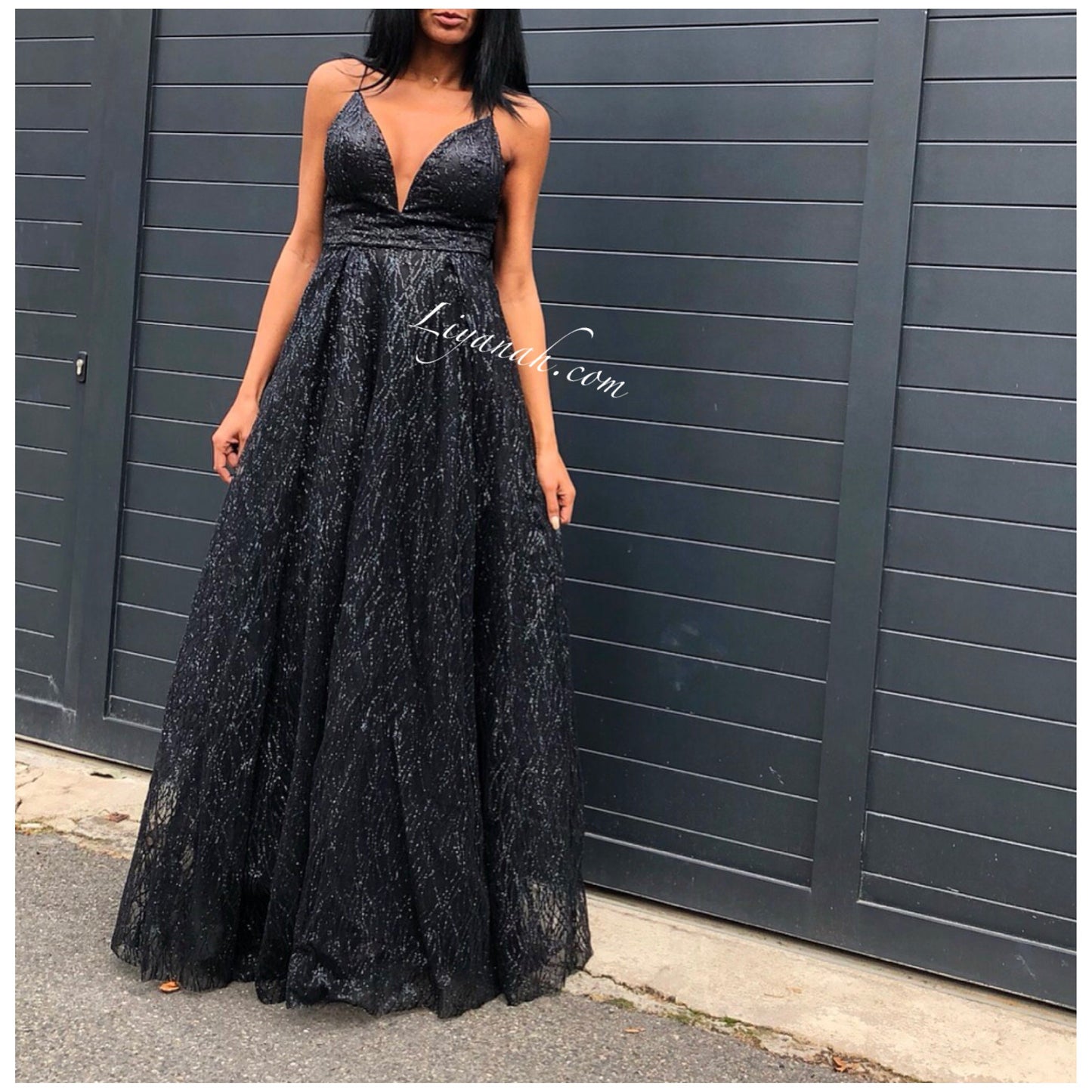 ROBE DE SOIRÉE MODÈLE ARAYA NOIR