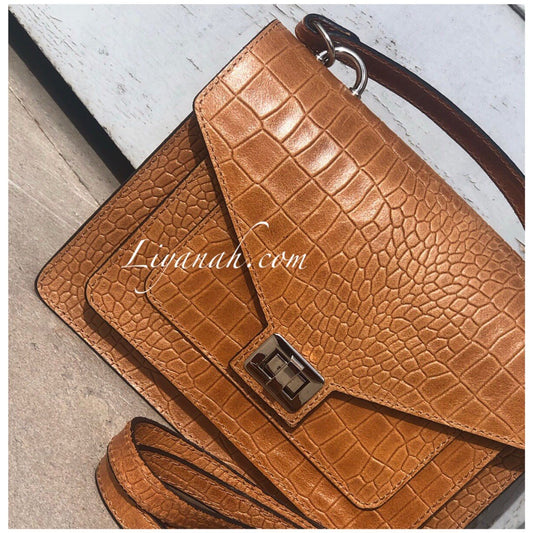 Sac Cuir PETIT Modèle EVYA CAMEL