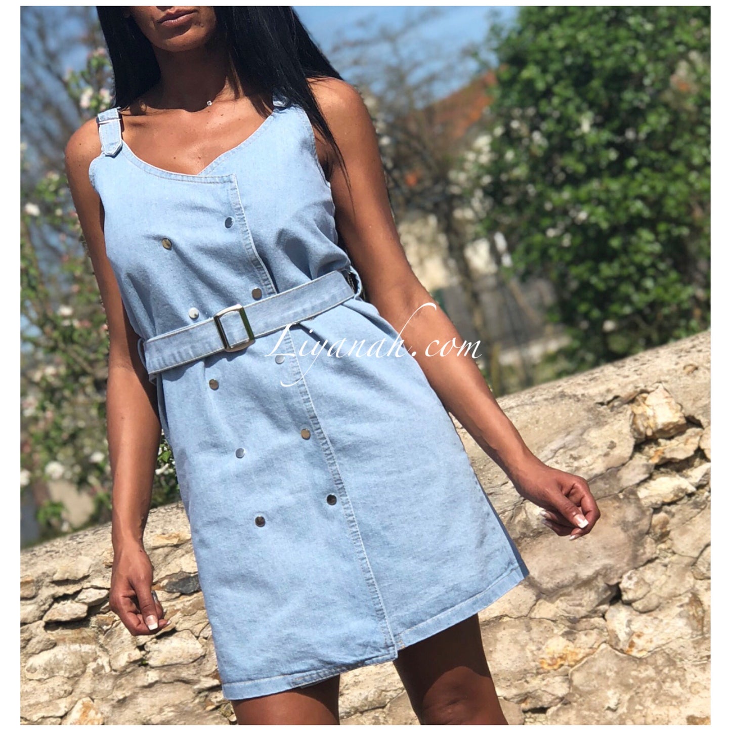 Robe en Jean Modèle HYLOU Bleu