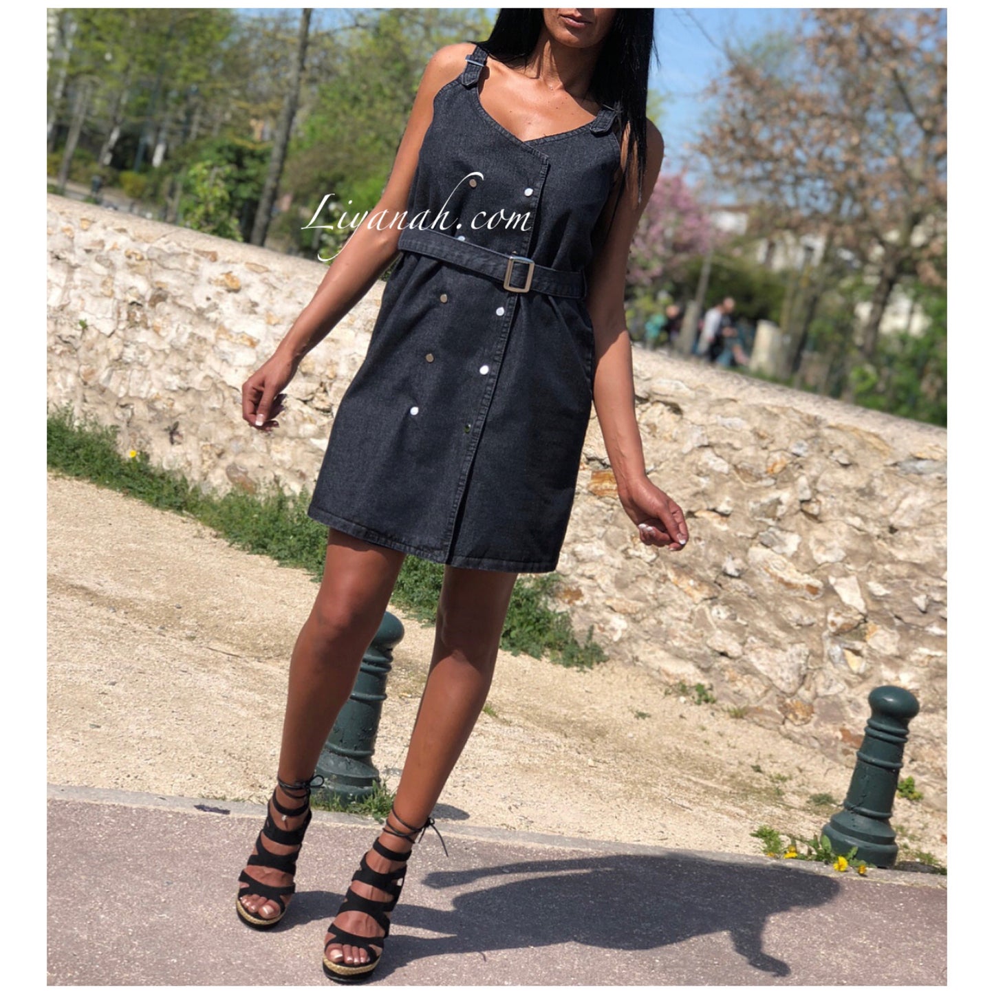 Robe en Jean Modèle HYLOU Noir