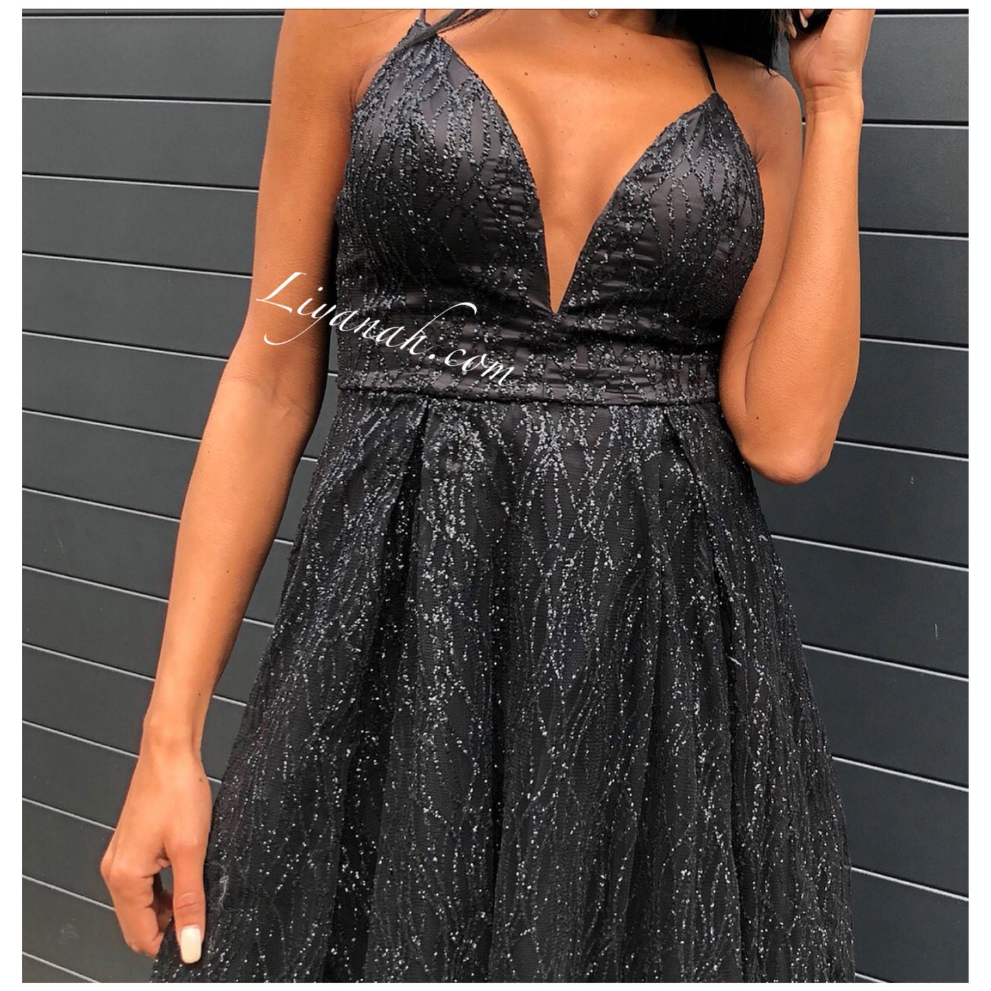 ROBE DE SOIRÉE MODÈLE ARAYA NOIR