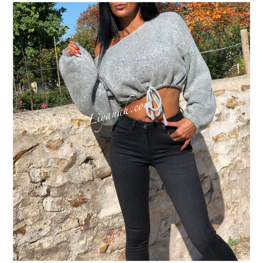 PULL Modèle FARYLA GRIS