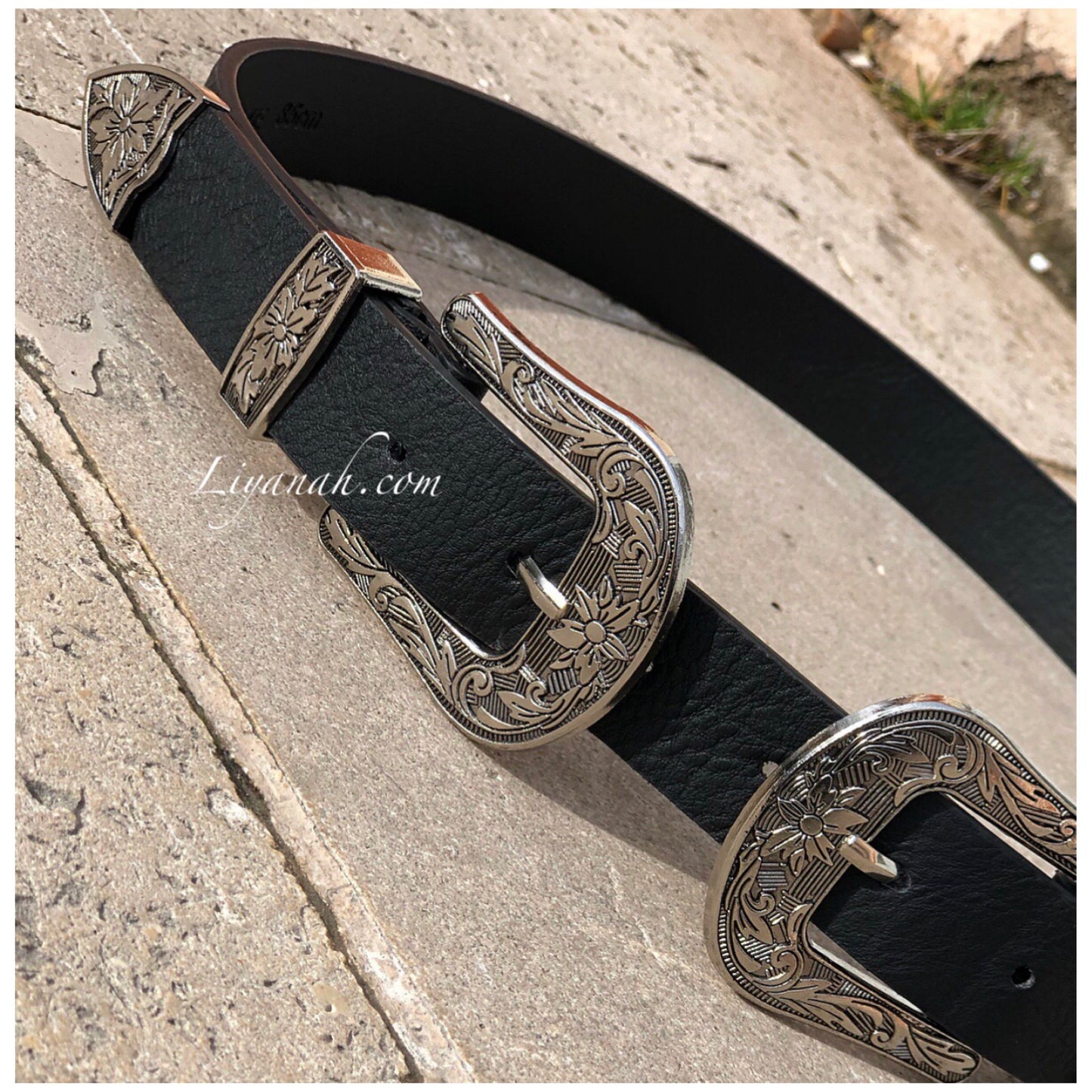 Ceinture Double Boucle Style Western