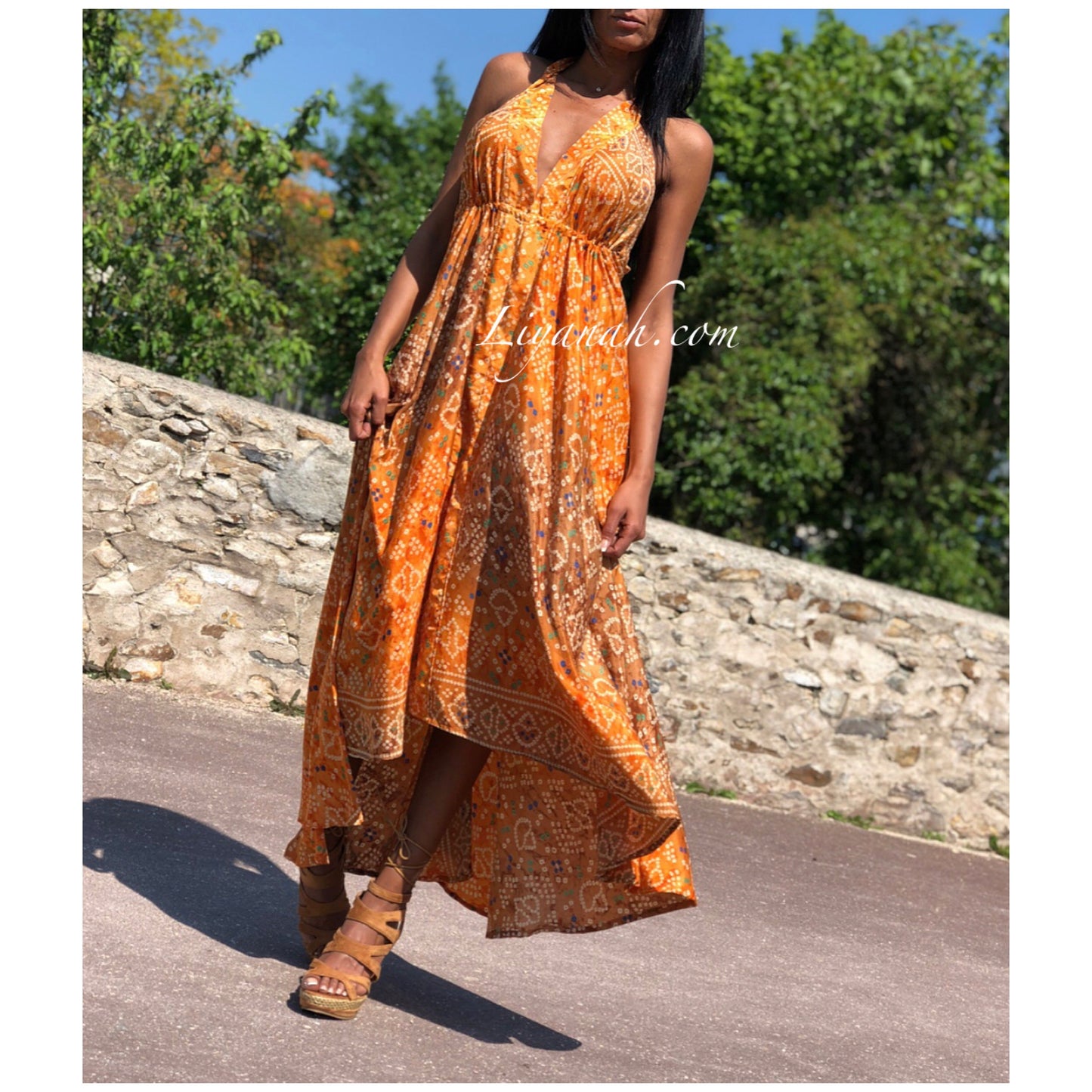 Robe Asymétrique Modèle BOHEMIA CAMEL