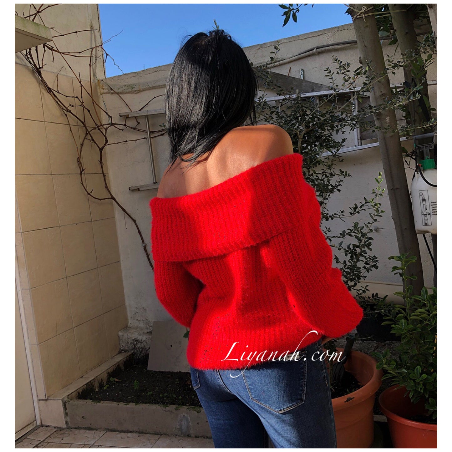 PULL Modèle LILOUA ROUGE