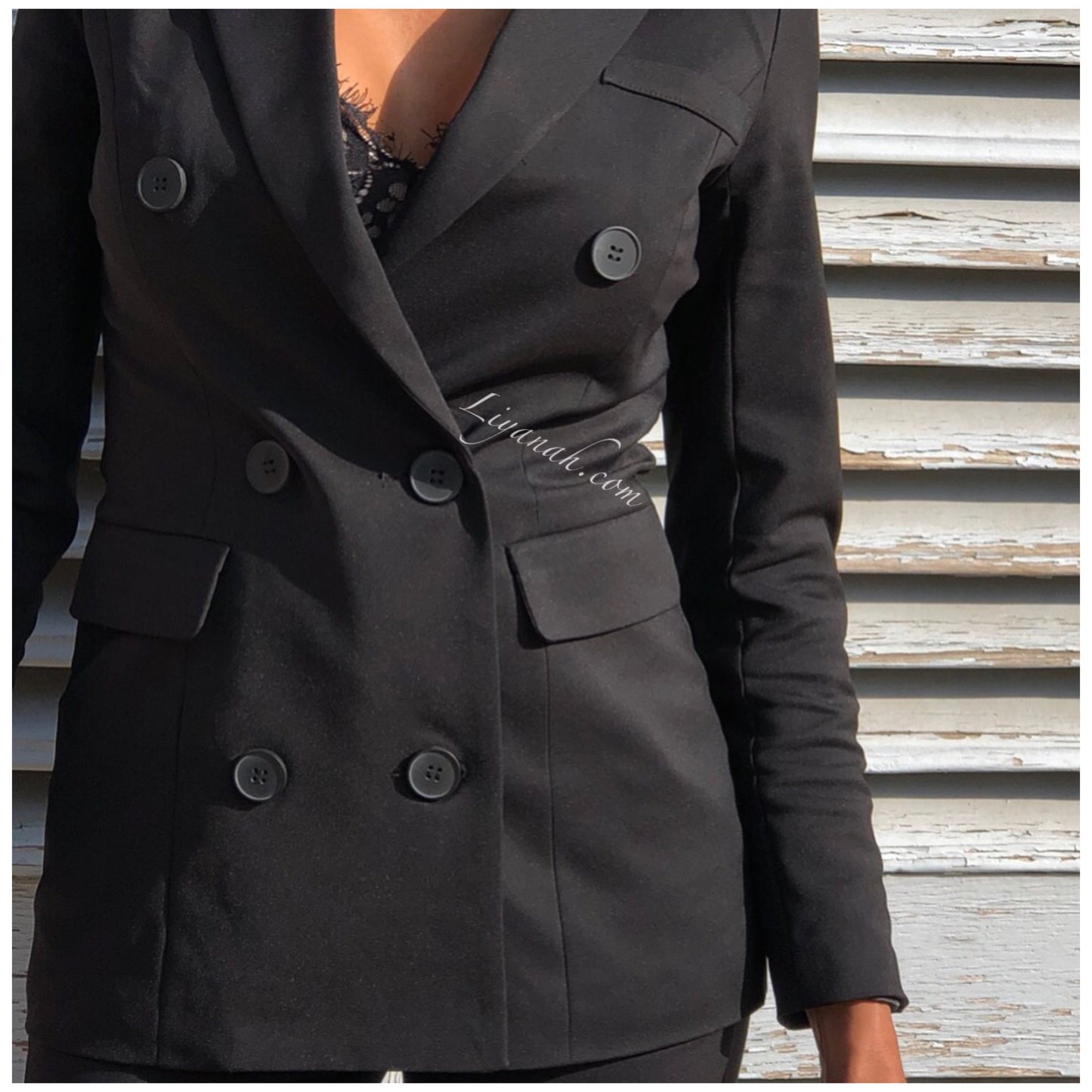 Veste Tailleur Modèle AITA Noir