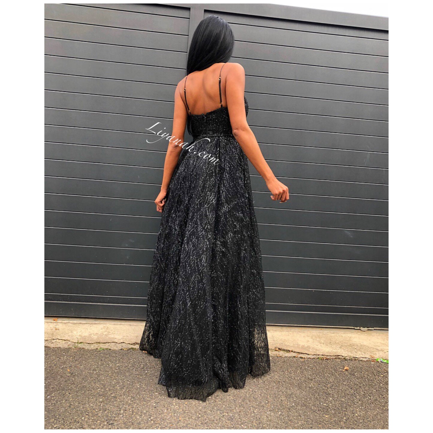 ROBE DE SOIRÉE MODÈLE ARAYA NOIR