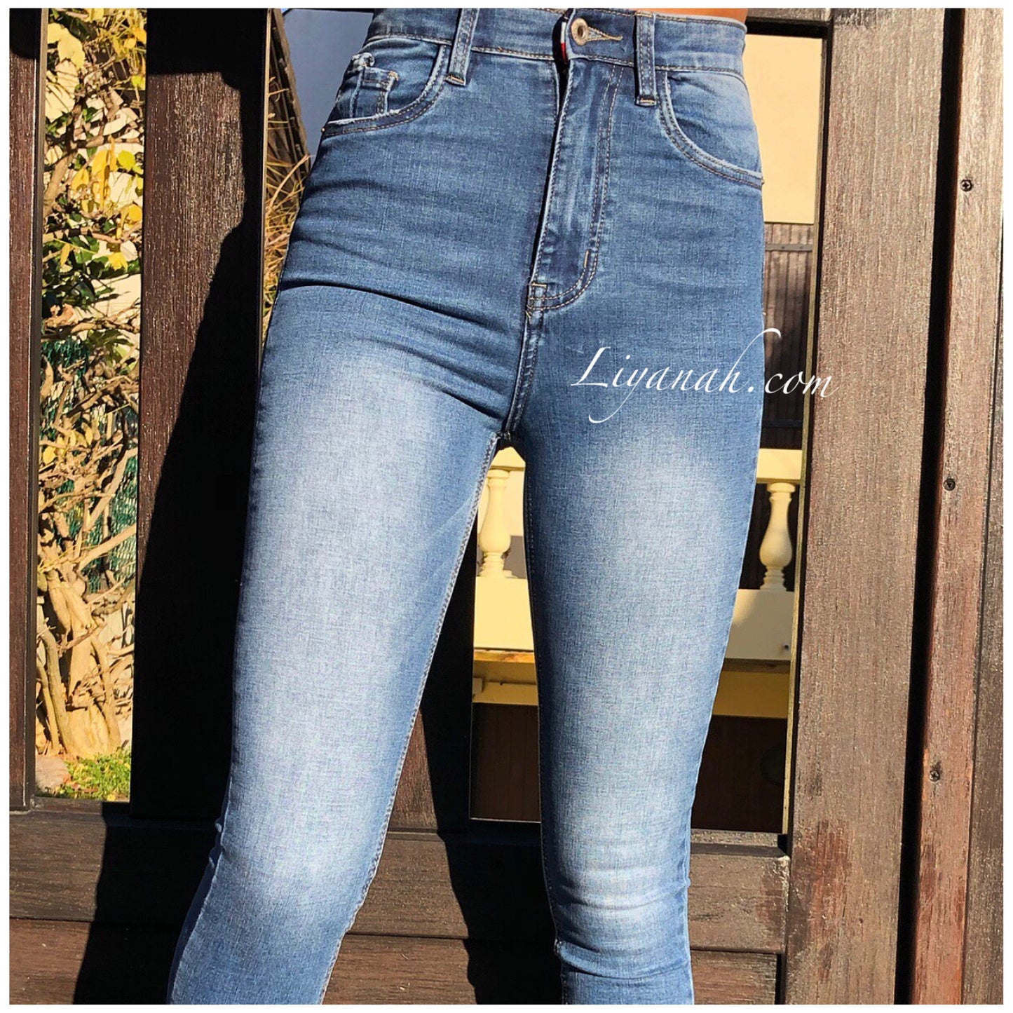 Jean Skinny BLEU CLAIR Modèle LYLA TAILLE MI-HAUTE