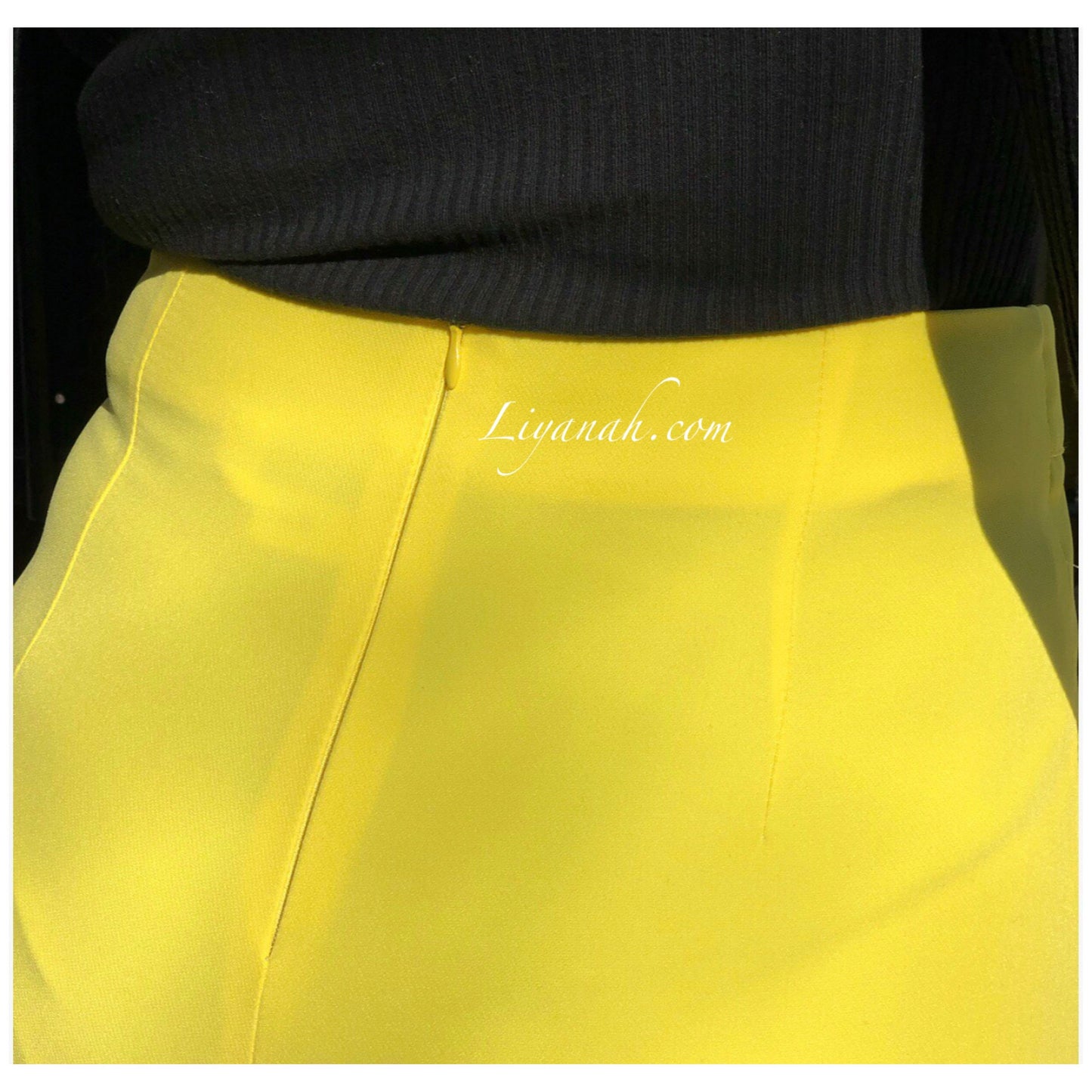 JUPE SHORT Courte Modèle JAYALA JAUNE