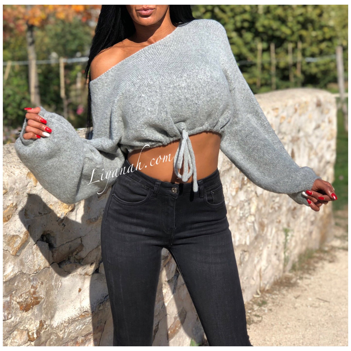 PULL Modèle FARYLA GRIS