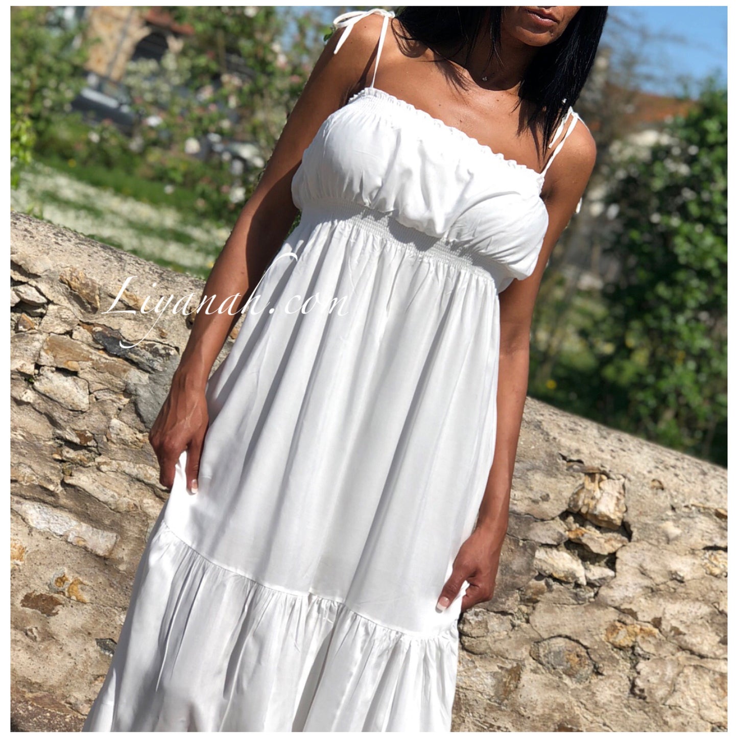 Robe Longue Modèle ESMA Blanc