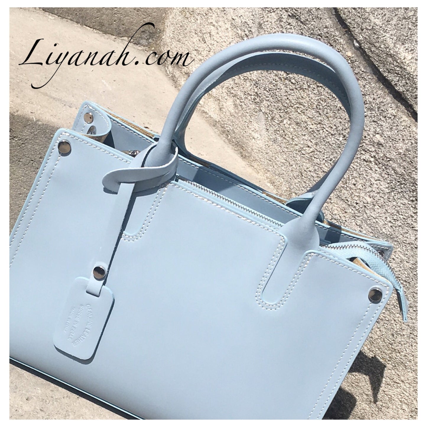 Sac Cuir Grand Modèle YSALYA BLEU