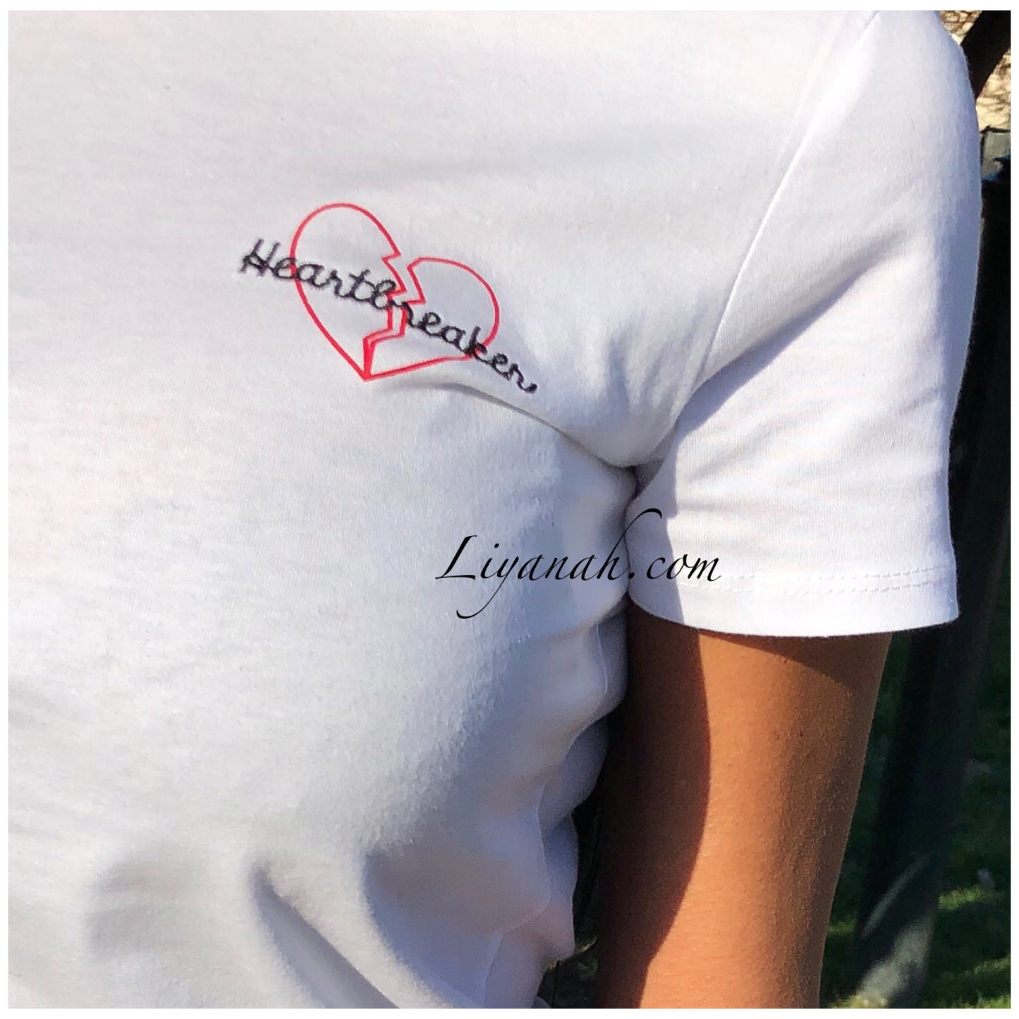 T-shirt " HEARTBREAKER " Blanc