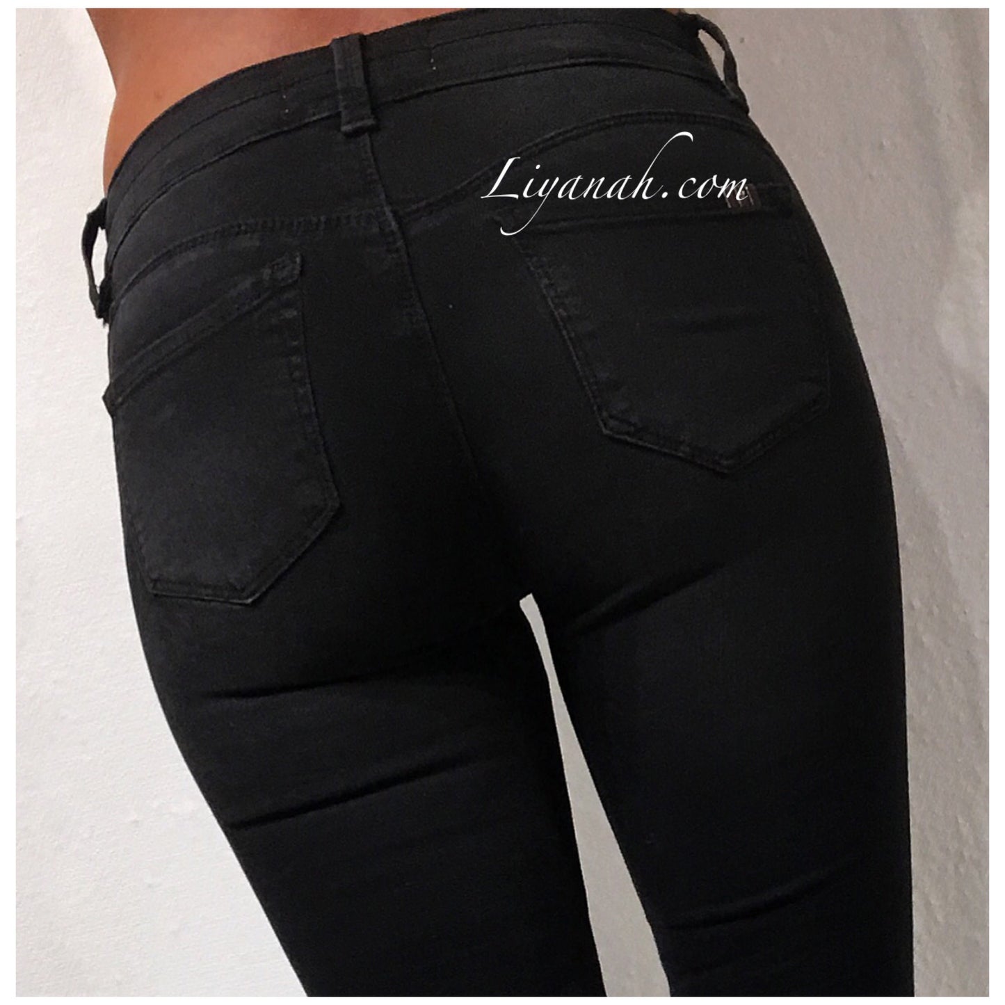 Jean Skinny NOIR Modèle ALCIDE TAILLE Basse