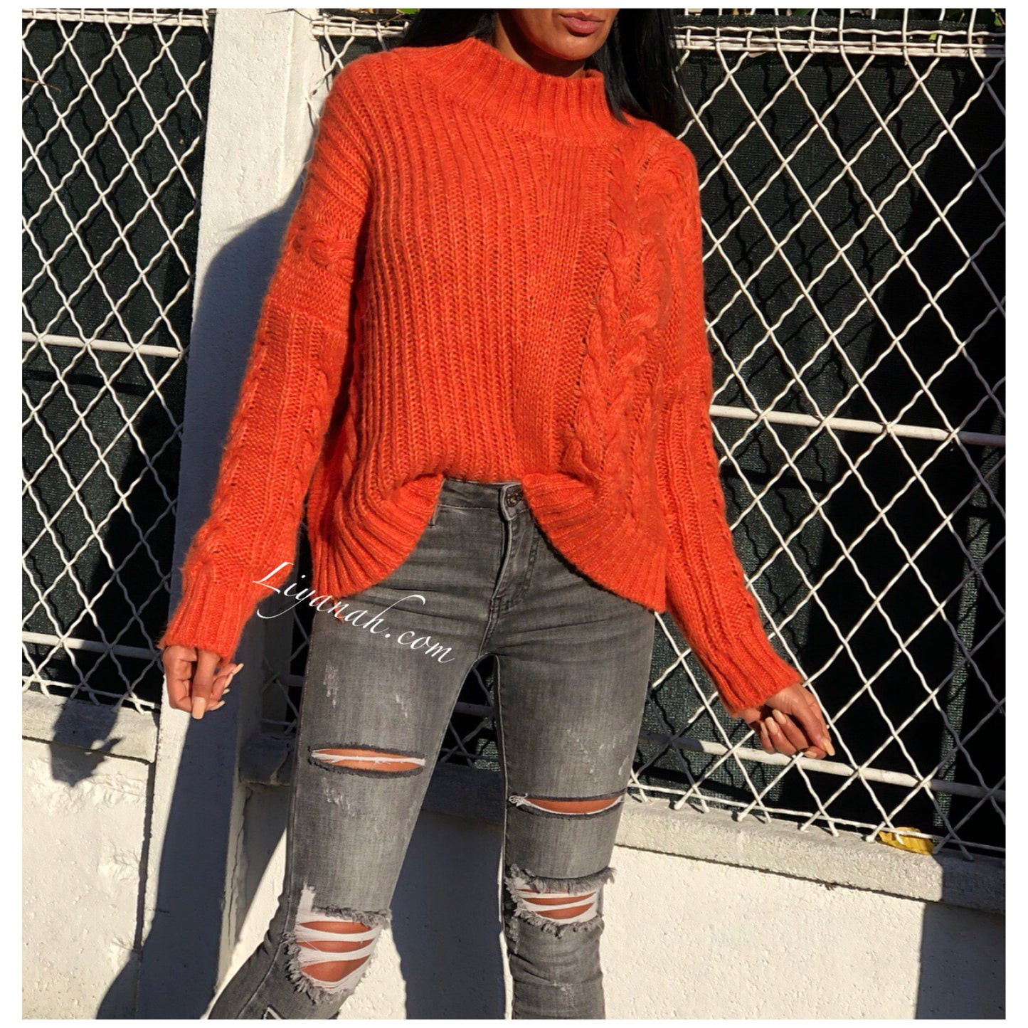 PULL Modèle SYLARYA ORANGE