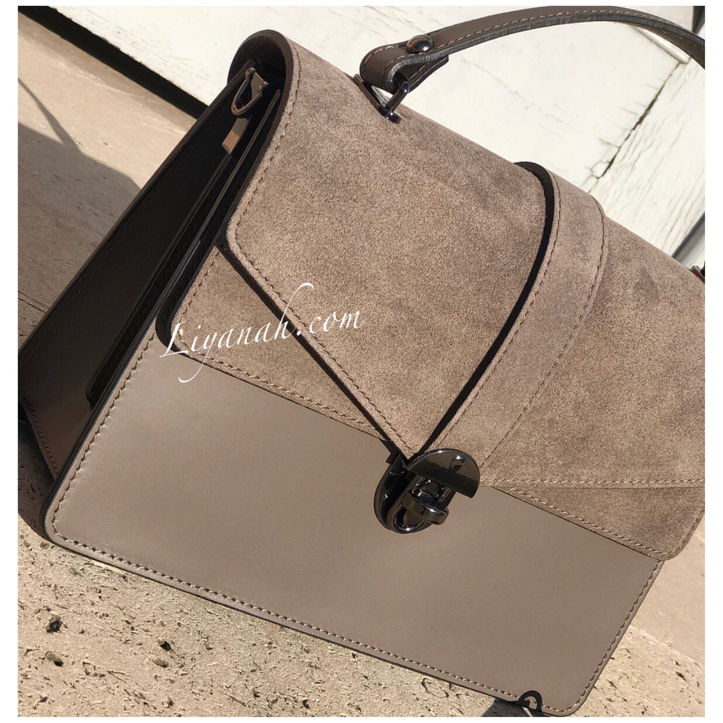 Sac Cuir Modèle LAYARA TAUPE