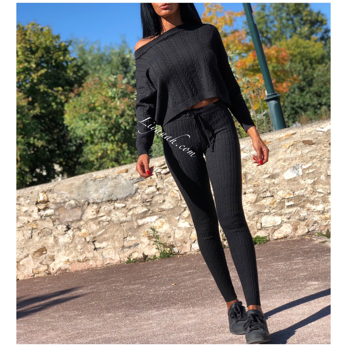 Ensemble Pull / Pantalon Modèle ALCANTARA NOIR